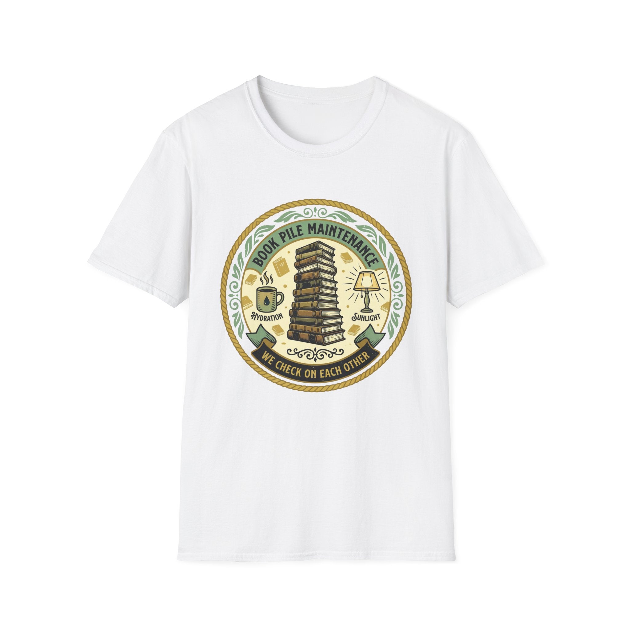 Book Pile Maintenance T-Shirt