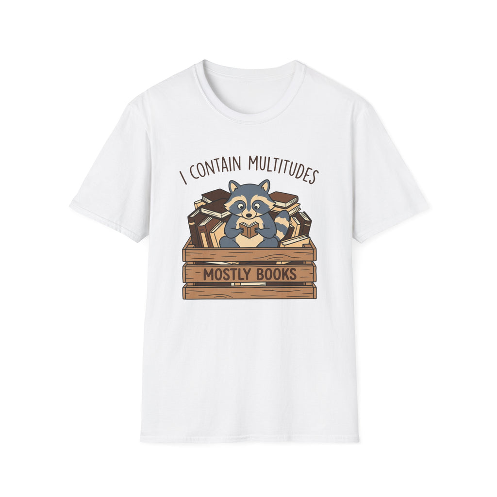 I Contain Multitudes Mostly Books T-Shirt