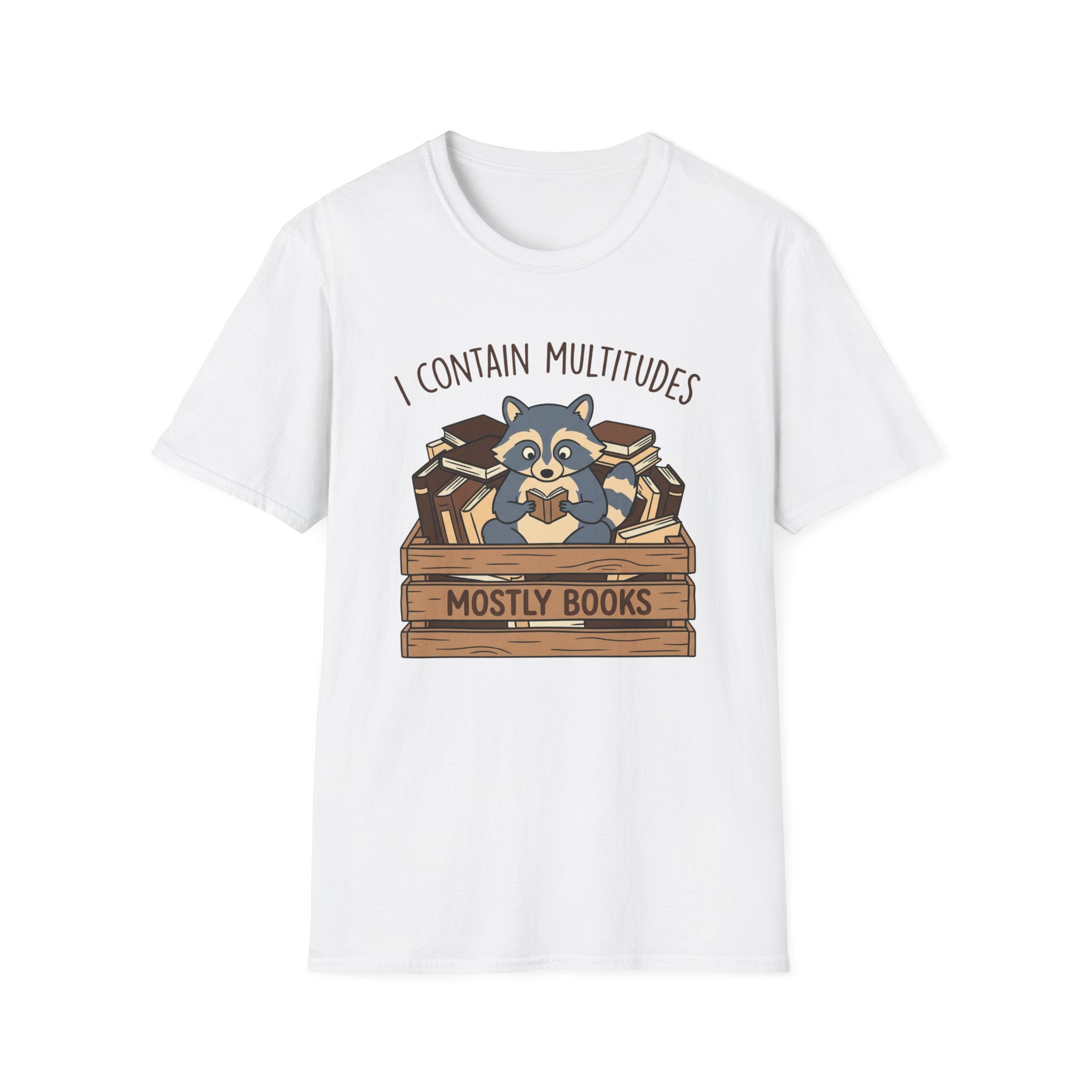 I Contain Multitudes Mostly Books T-Shirt