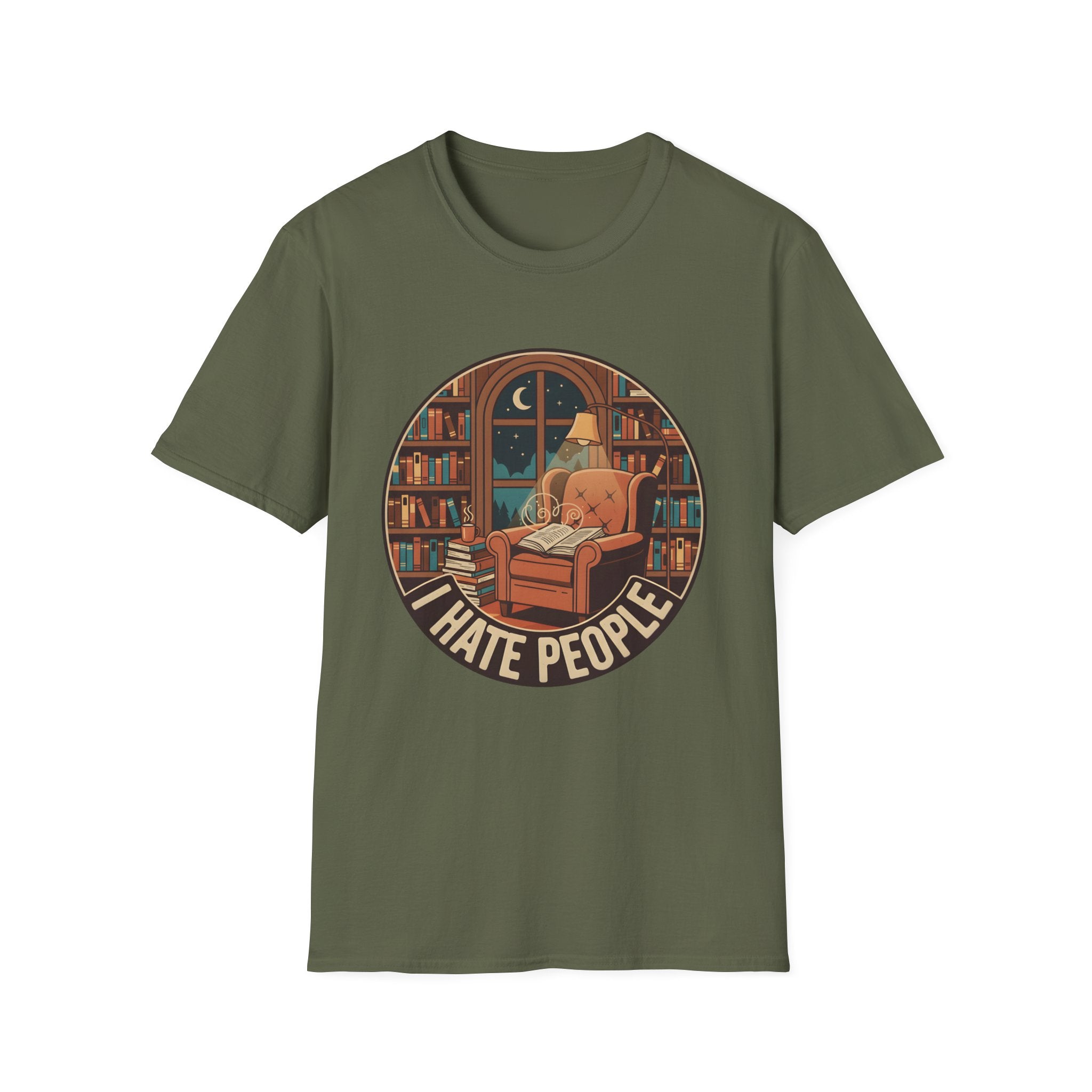 Books Are My Therapy I Hate People T-Shirt