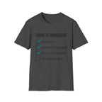 Proof Of Ownership Checklist T-Shirt