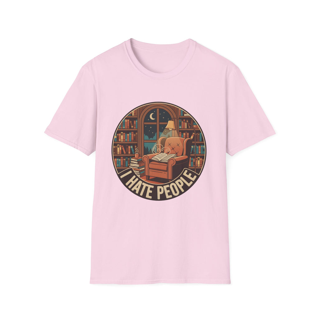 Books Are My Therapy I Hate People T-Shirt