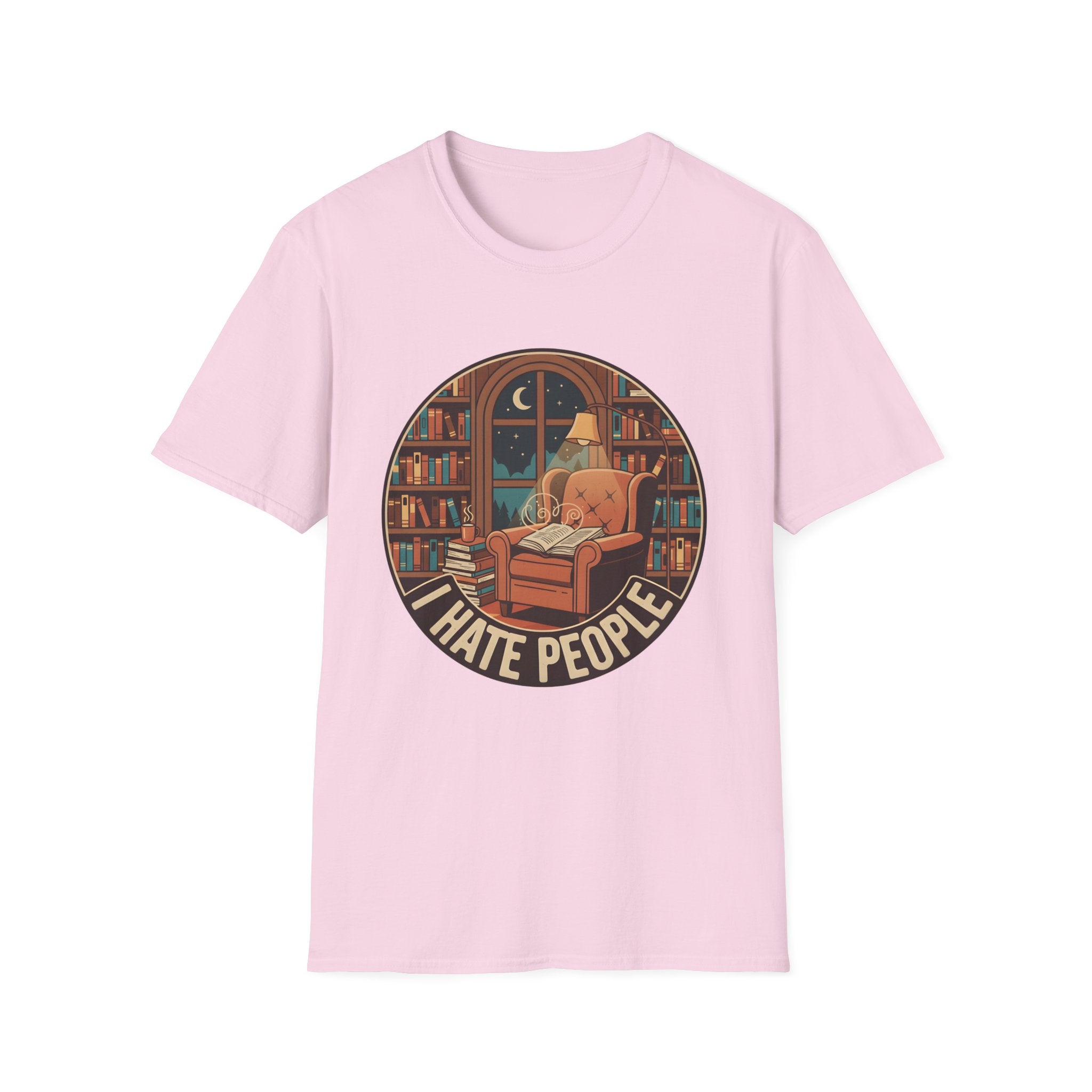 Books Are My Therapy I Hate People T-Shirt