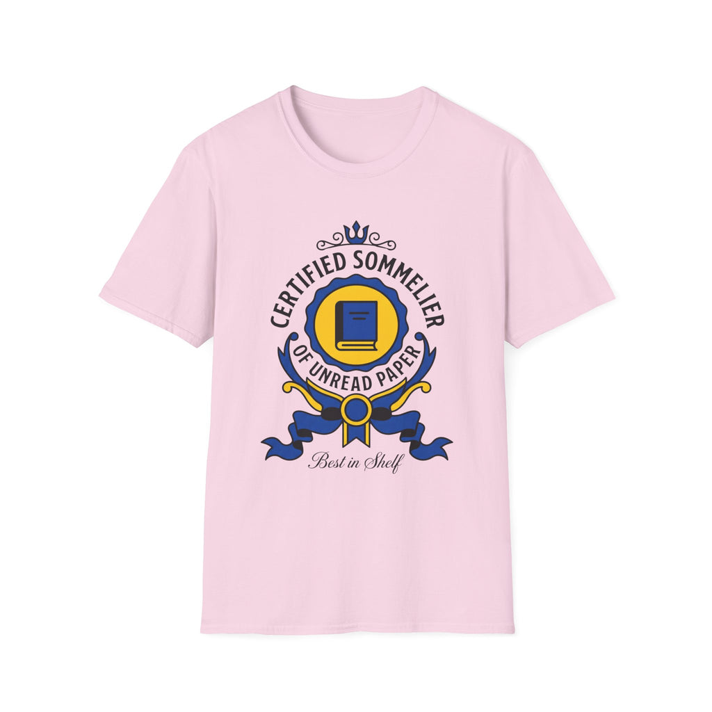 Certified Sommelier Of Unread Paper T-Shirt