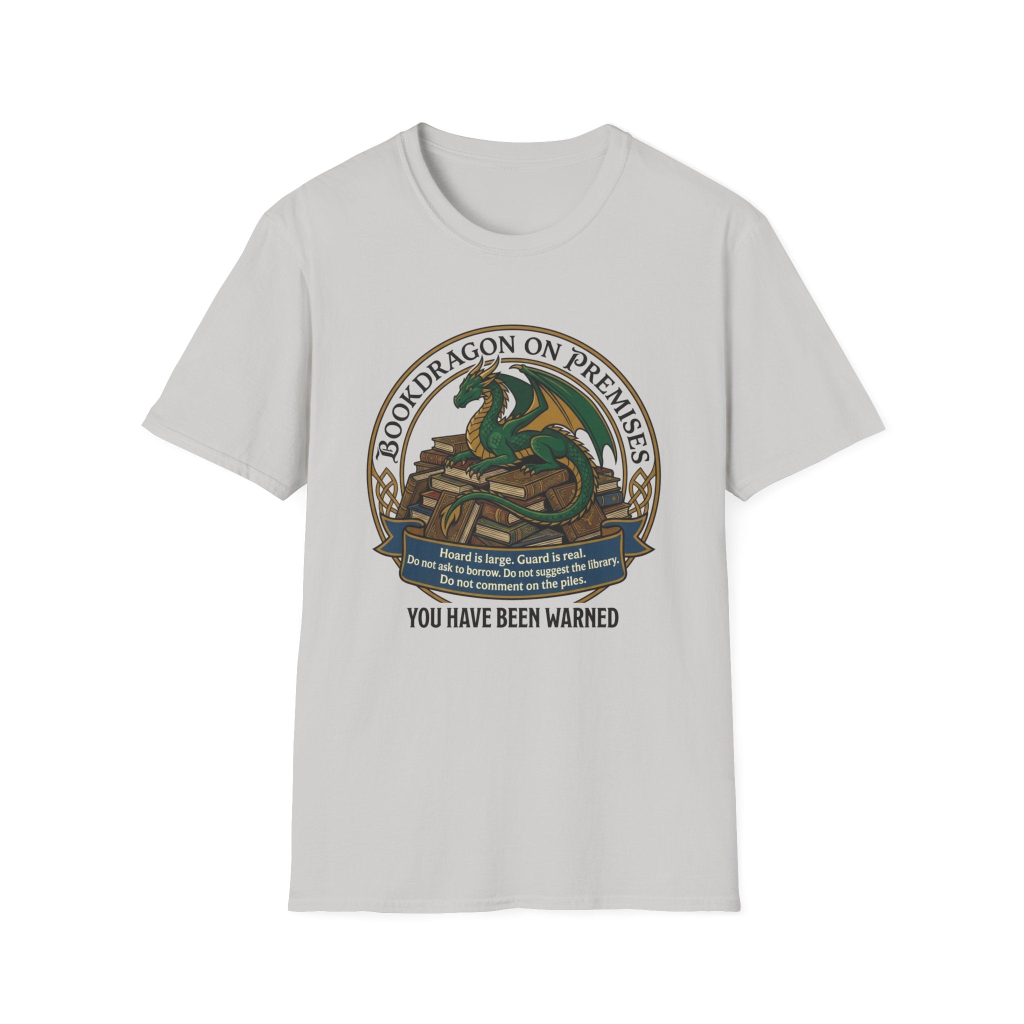 Bookdragon On Premises You Have Been Warned T-Shirt