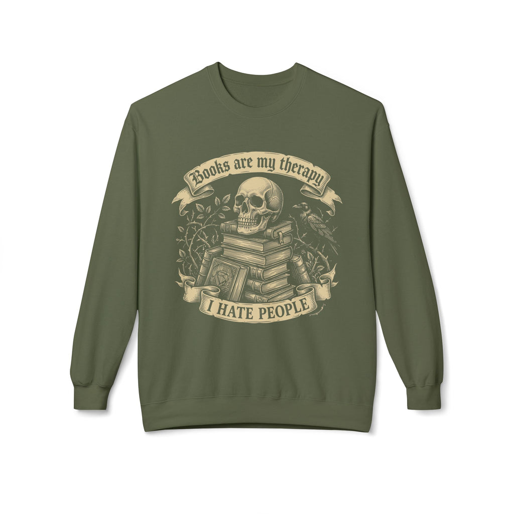 Books Therapy Sweatshirt