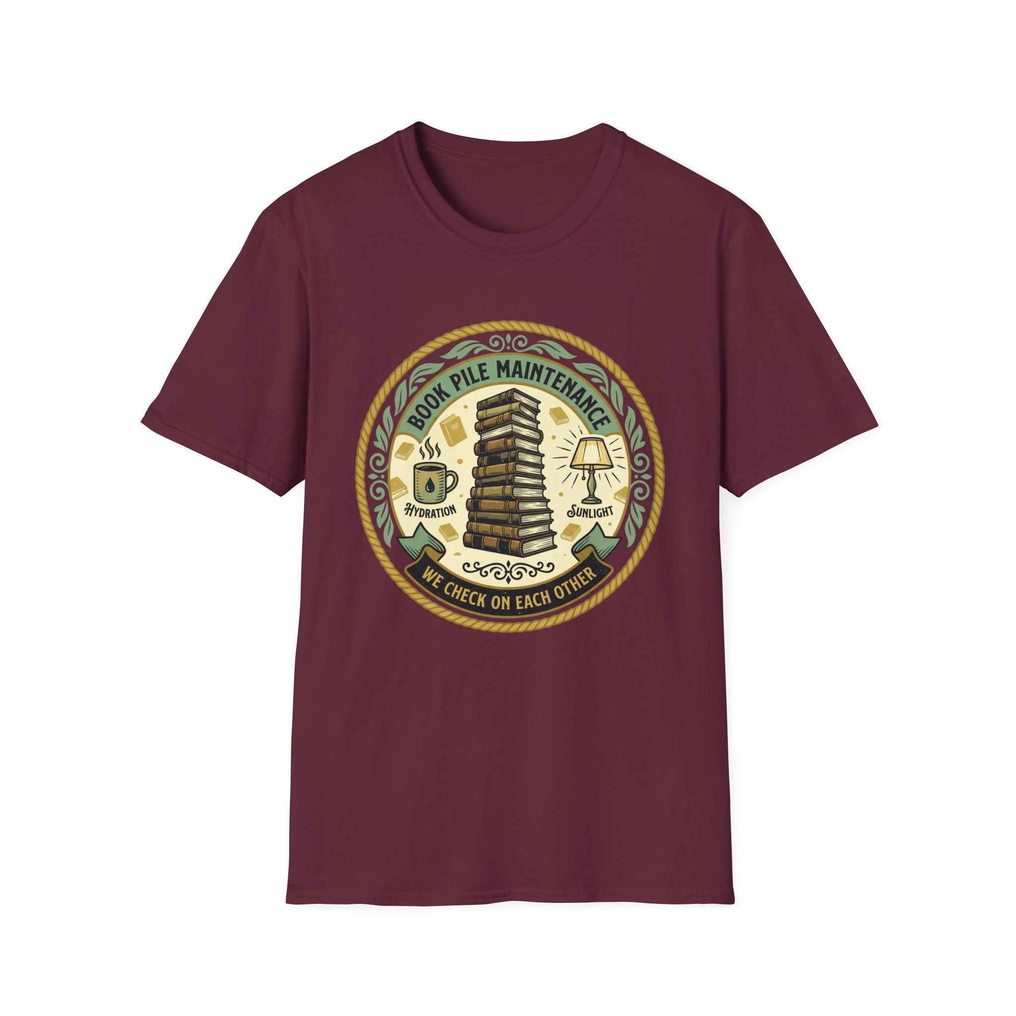 Book Pile Maintenance T-Shirt
