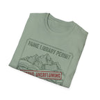 Home Library Permit Status Overflowing T-Shirt