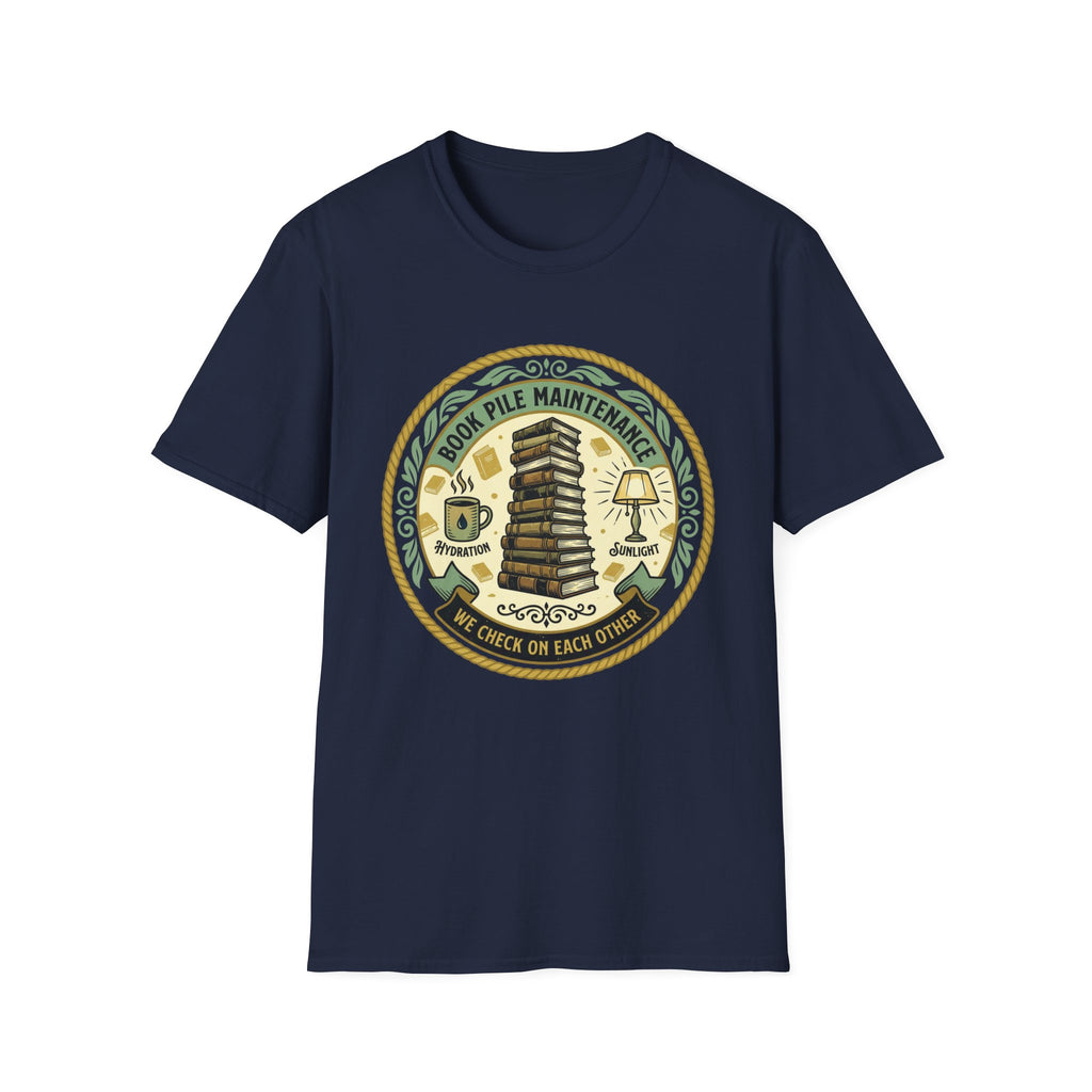 Book Pile Maintenance T-Shirt