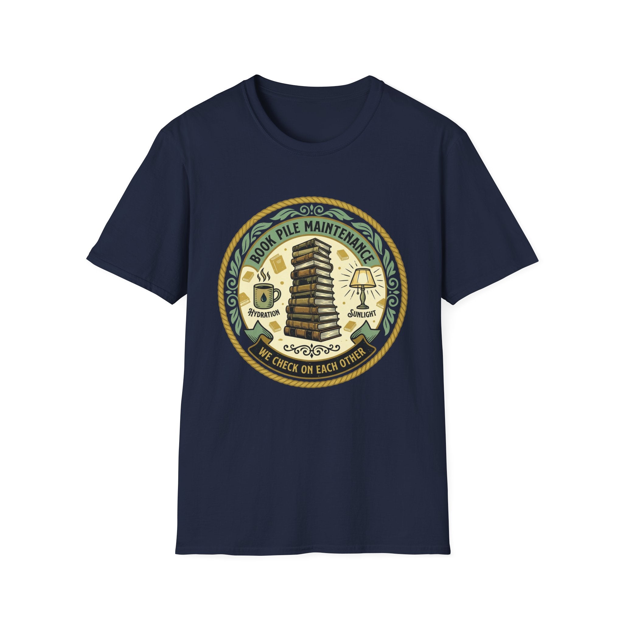 Book Pile Maintenance T-Shirt
