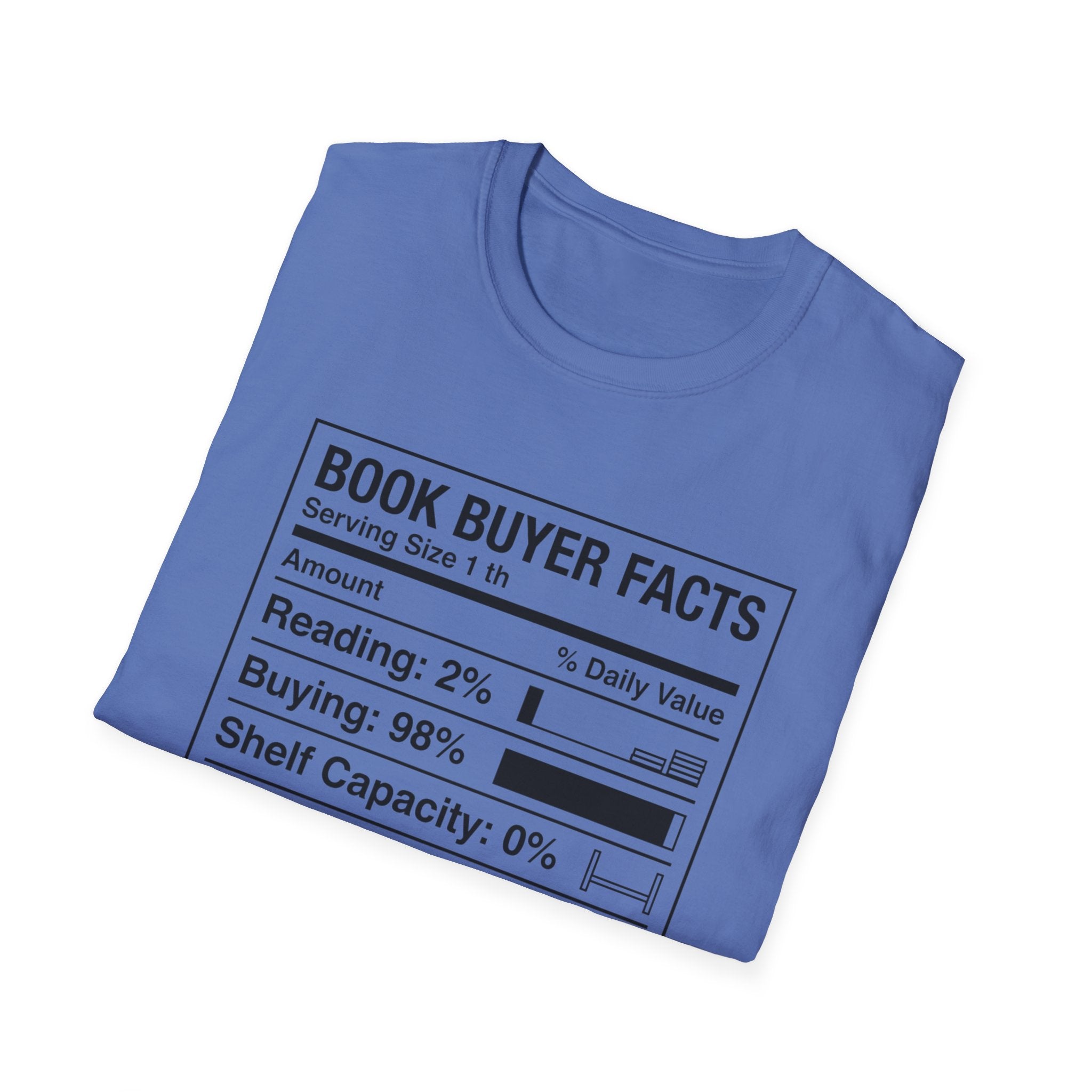 Book Buyer Facts Nutrition Label T-Shirt