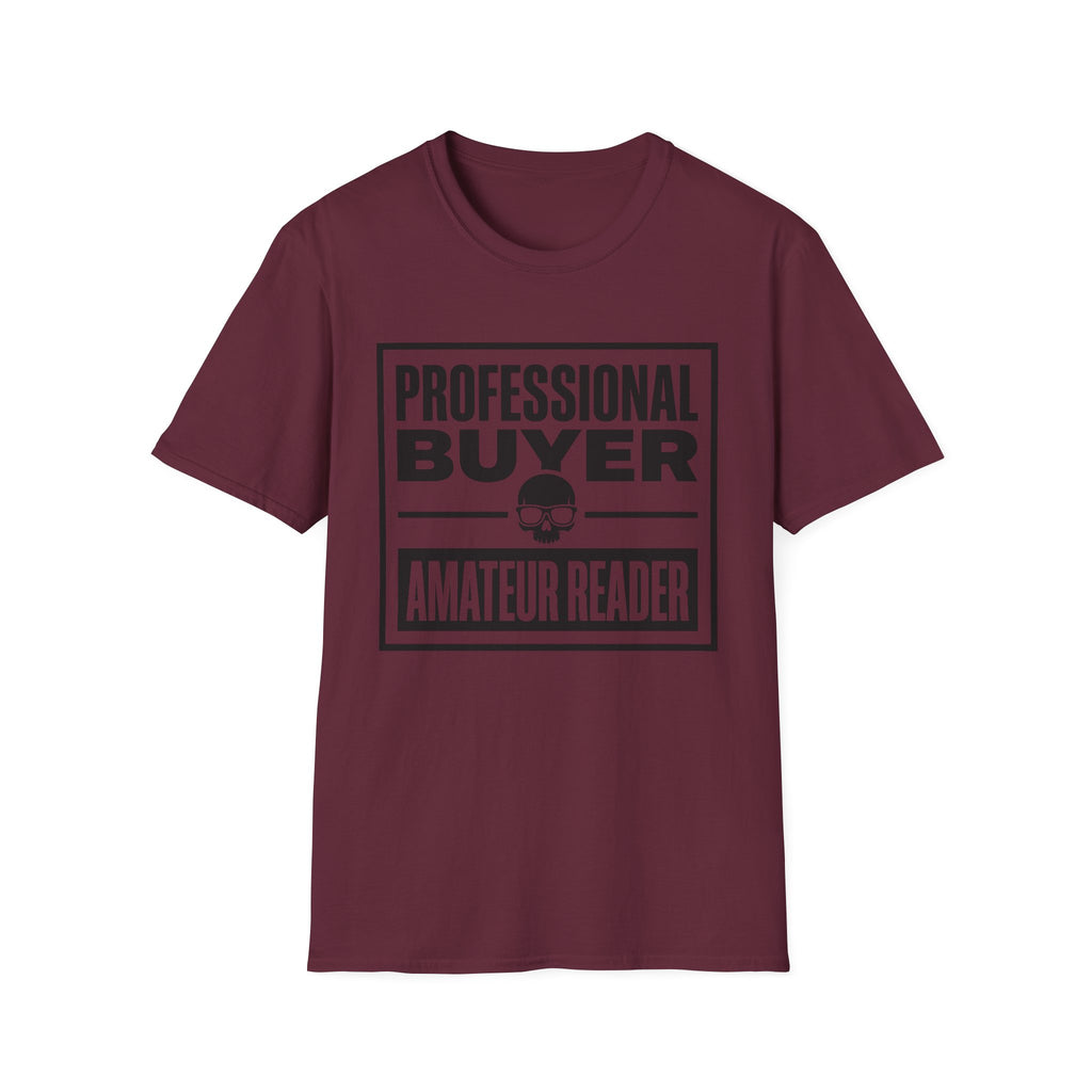 Professional Buyer Amateur Reader - Skull T-Shirt
