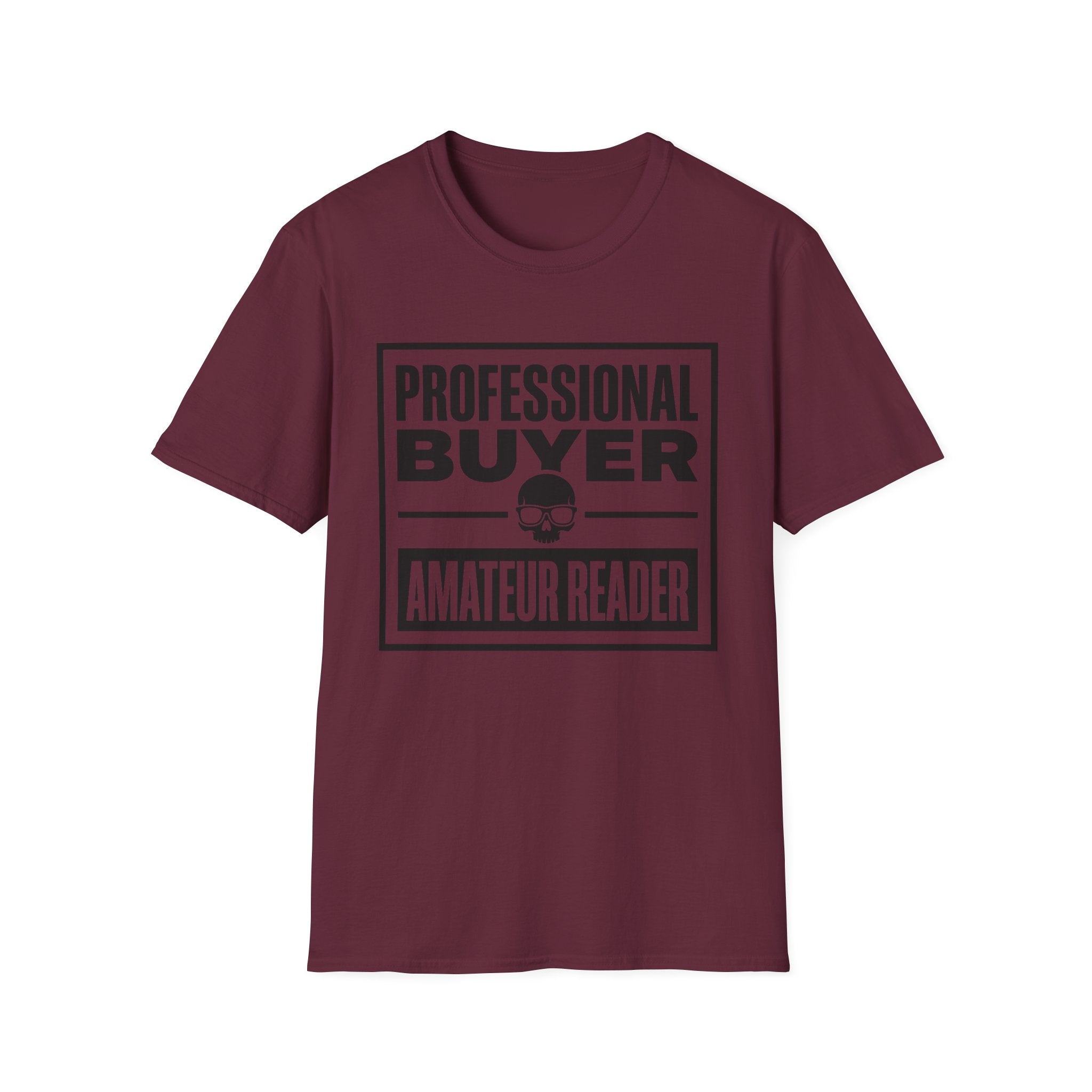 Professional Buyer Amateur Reader - Skull T-Shirt