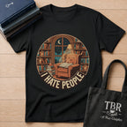 Books Are My Therapy I Hate People T-Shirt