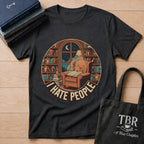 Books Are My Therapy I Hate People T-Shirt