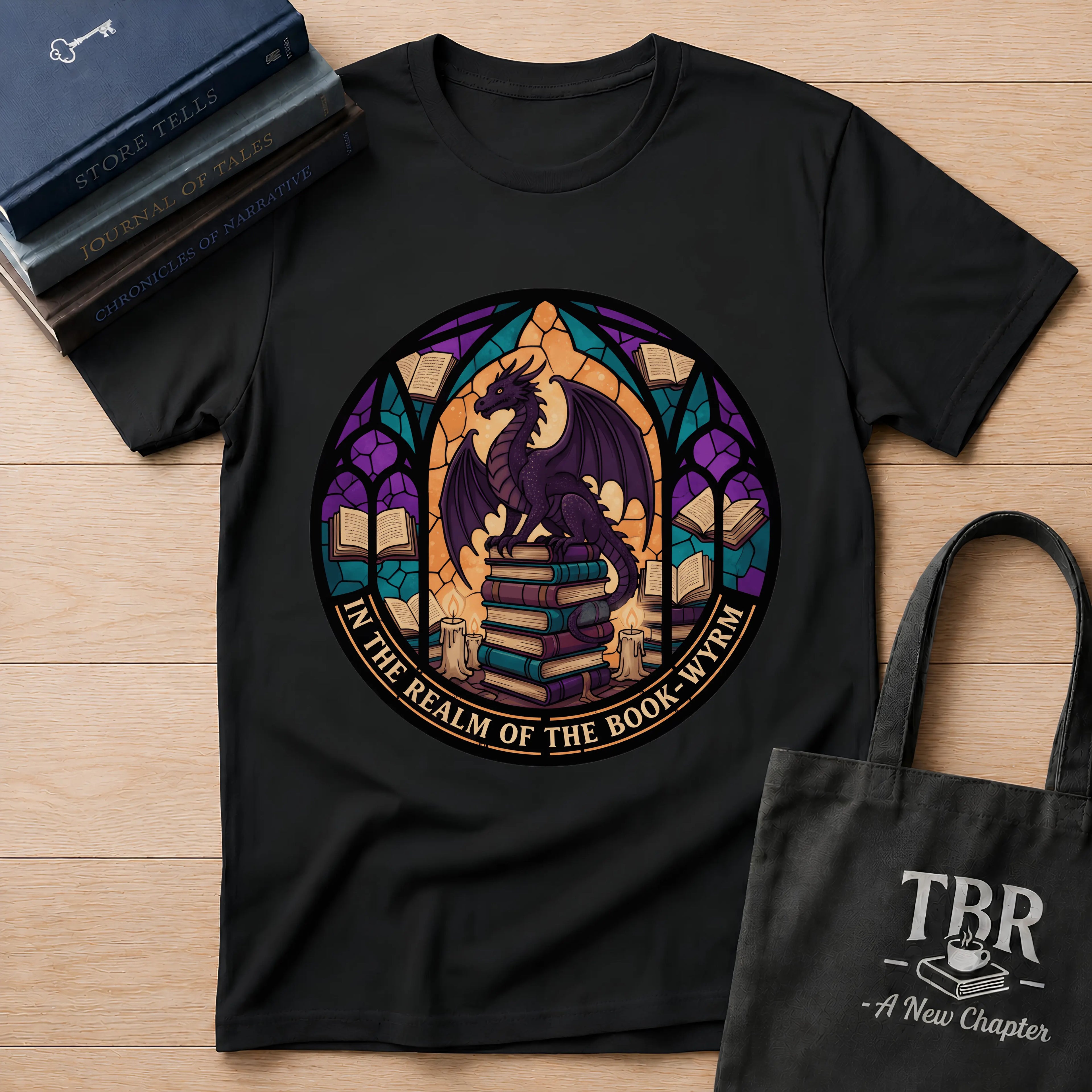 In The Realm Of The Book Wyrm T-Shirt