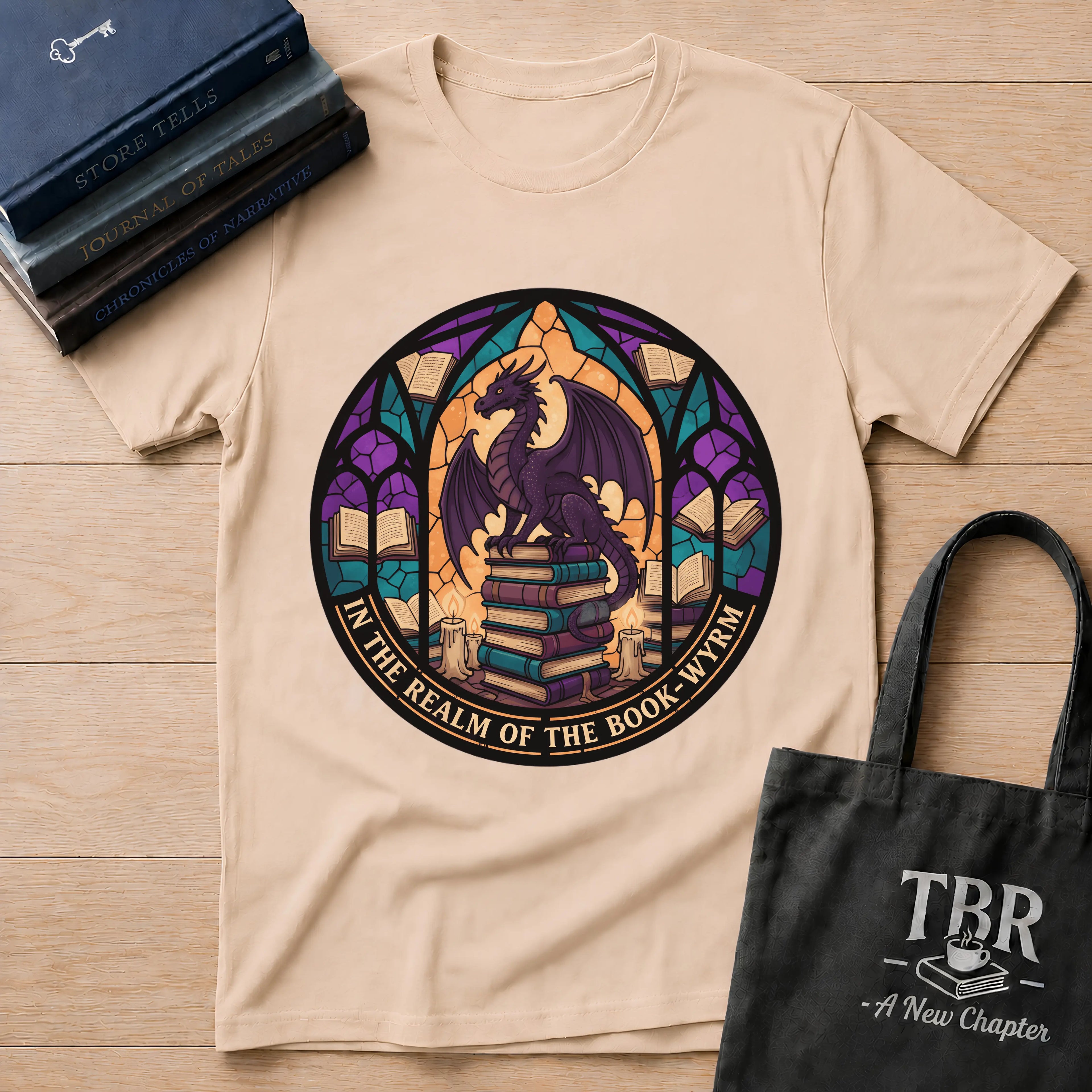 In The Realm Of The Book Wyrm T-Shirt