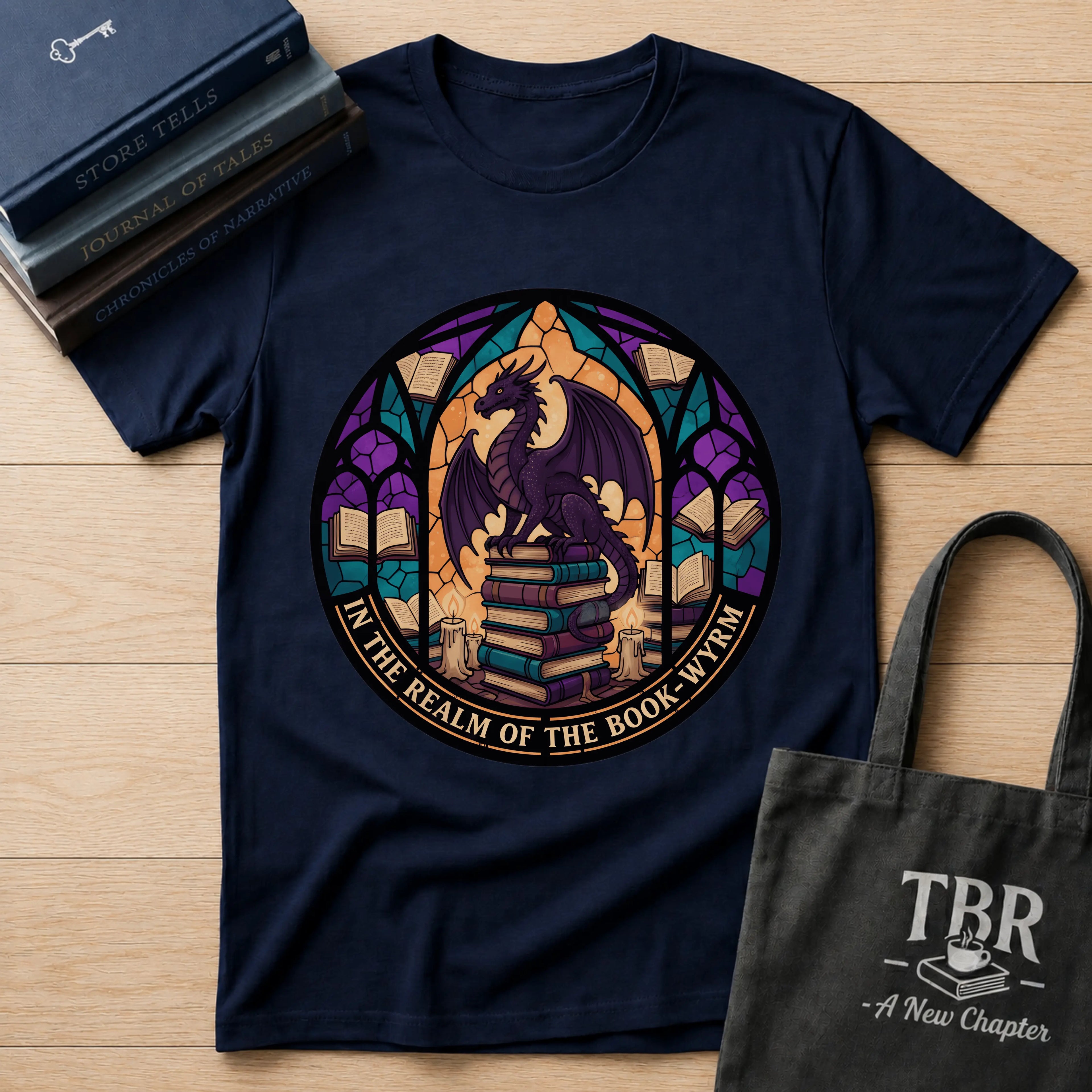 In The Realm Of The Book Wyrm T-Shirt