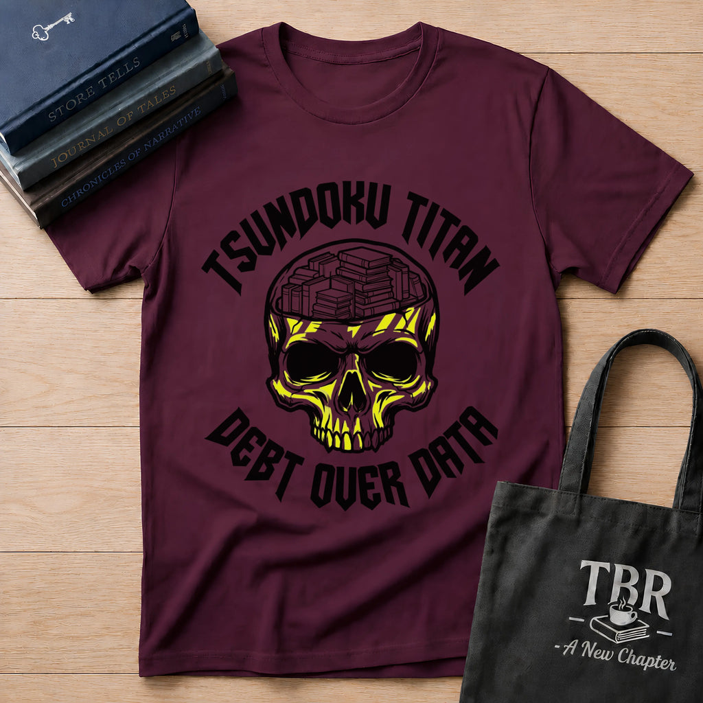 Tsundoku Titan Debt Over Data T-Shirt