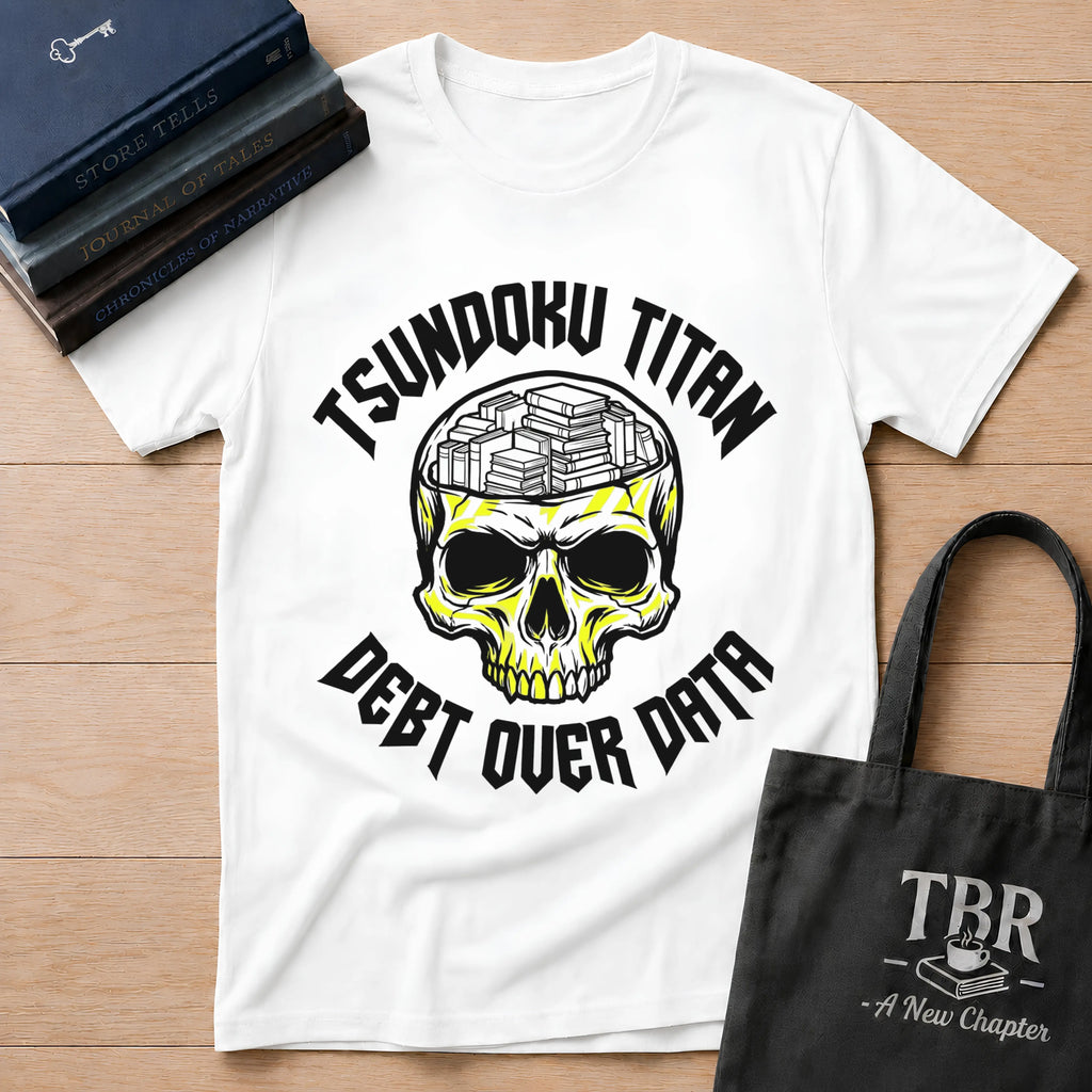 Tsundoku Titan Debt Over Data T-Shirt