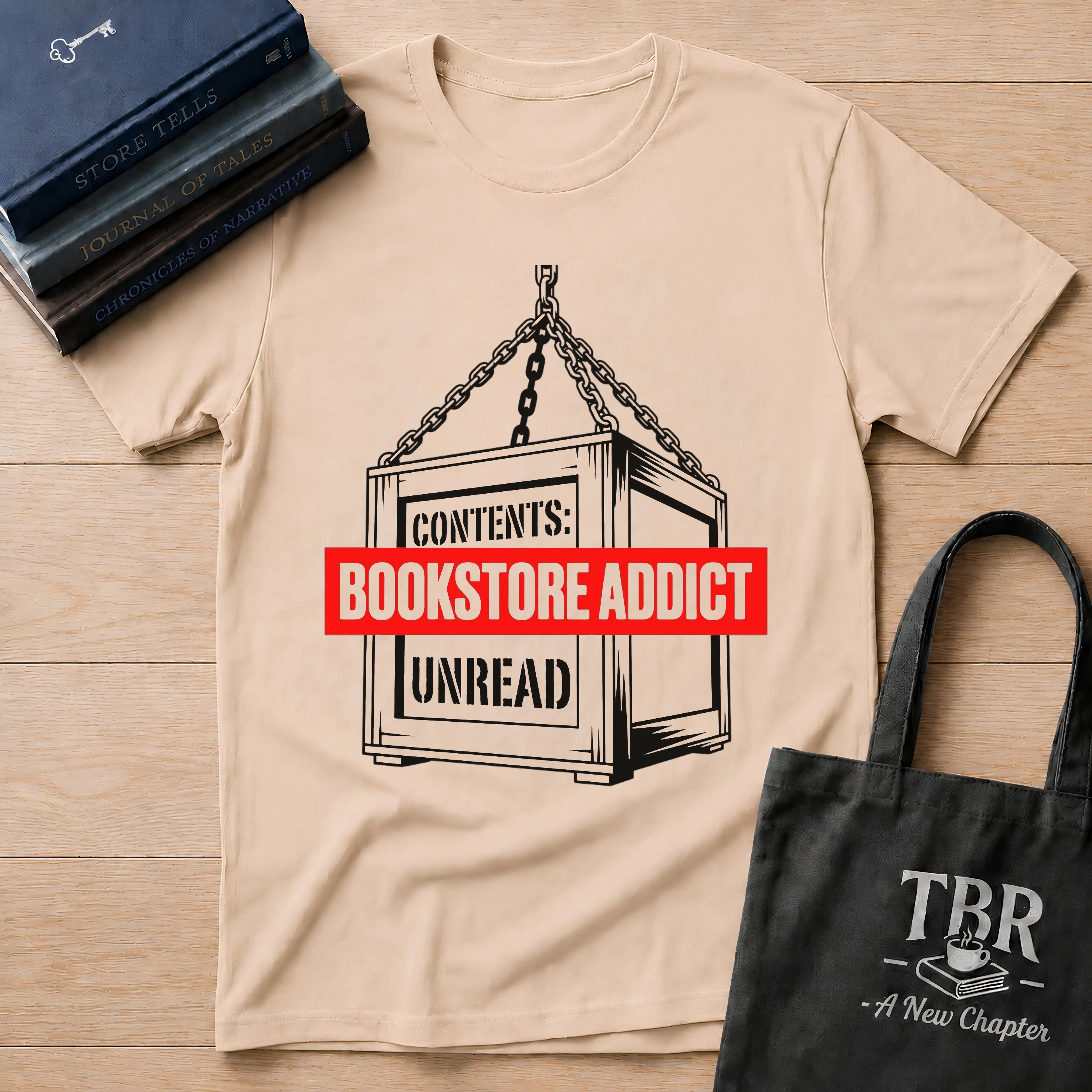 Bookstore Addict Unread T-Shirt