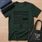 Book Buyer Facts Nutrition Label T-Shirt