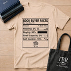 Book Buyer Facts Nutrition Label T-Shirt