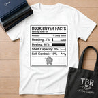 Book Buyer Facts Nutrition Label T-Shirt