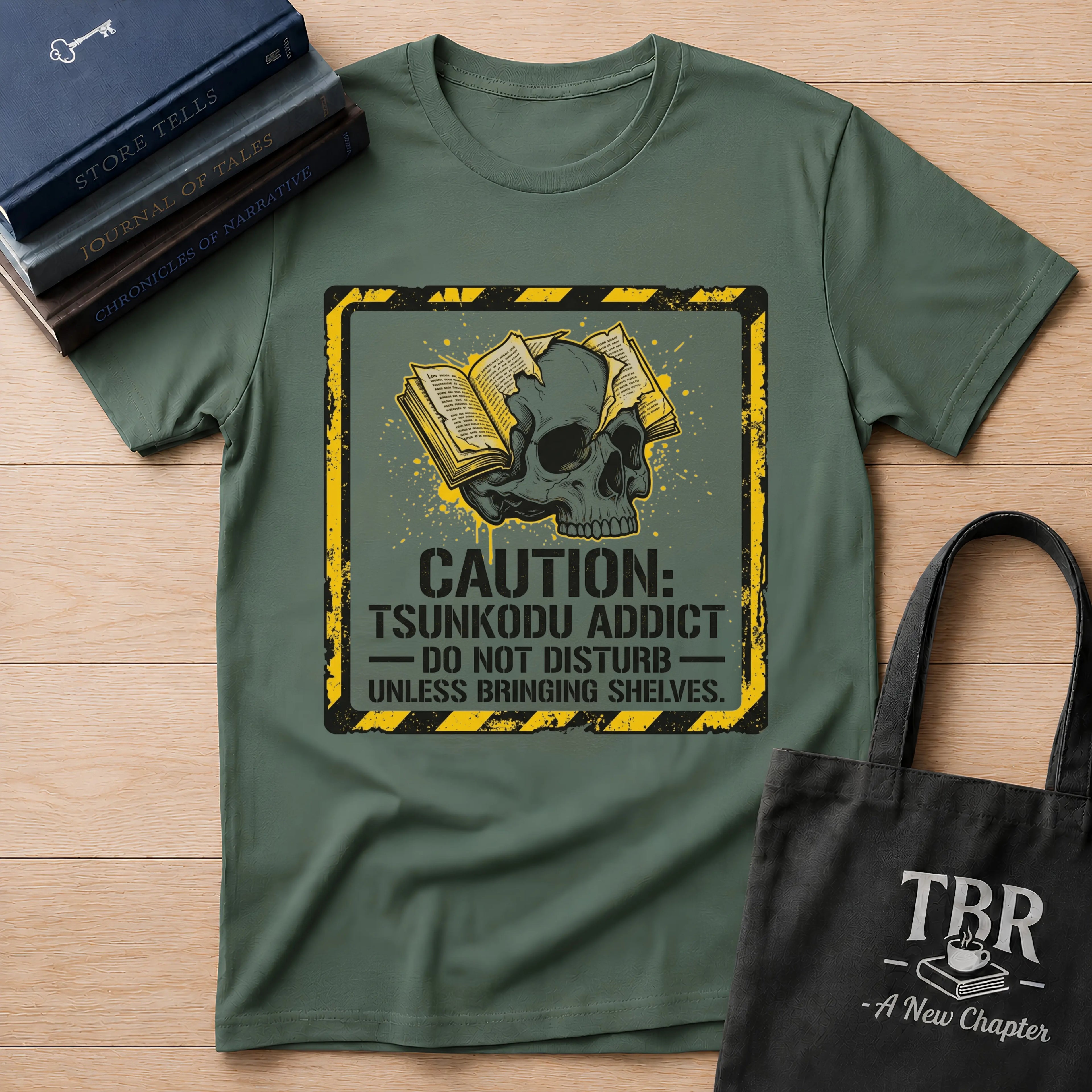 Caution Tsundoku Addict Do Not Disturb T-Shirt