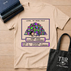 Level 99 Book Pile Game Over Status Tsundoku T-Shirt