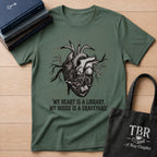 My Heart Is A Library My House Is A Graveyard T-Shirt