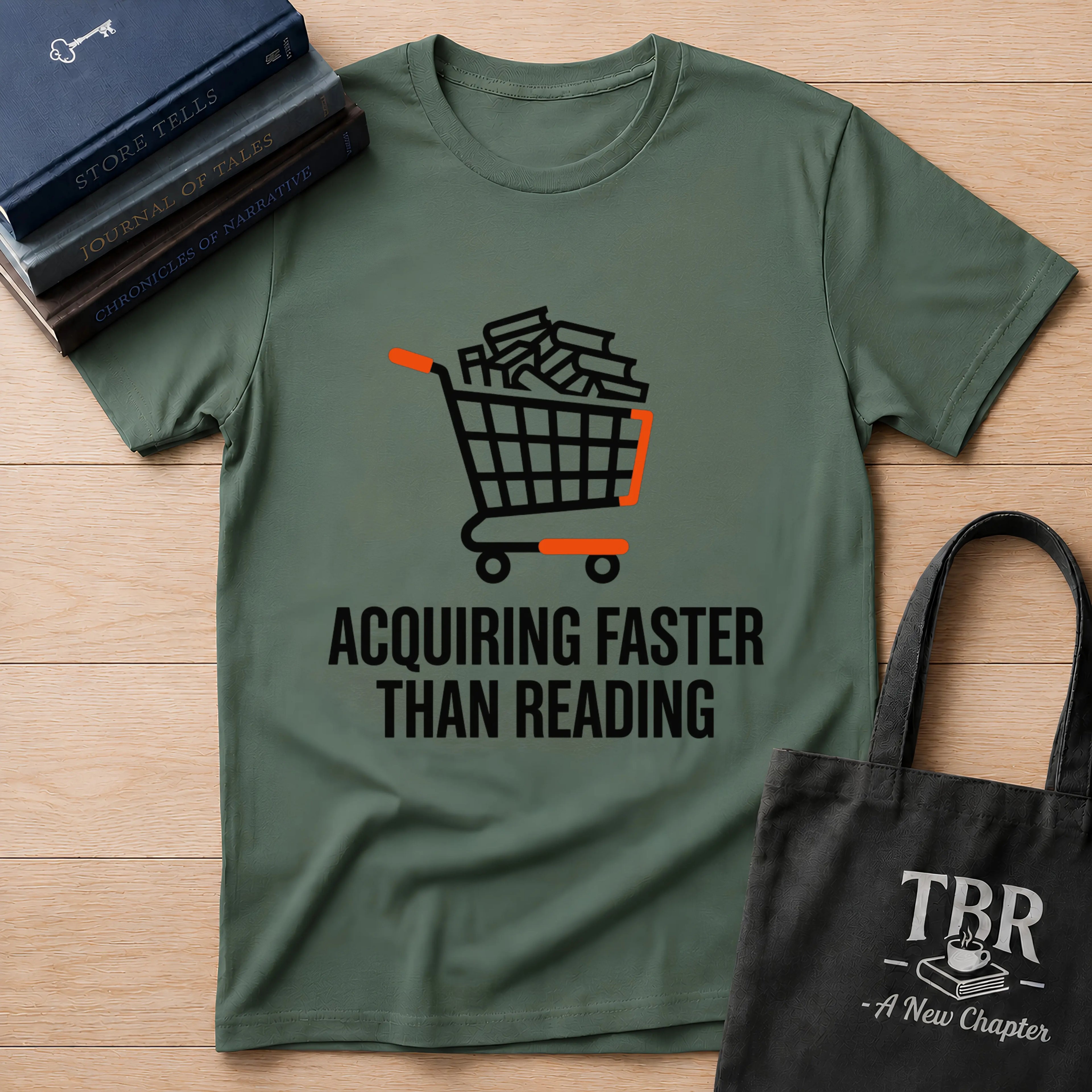 Acquiring Faster Than Reading T-Shirt