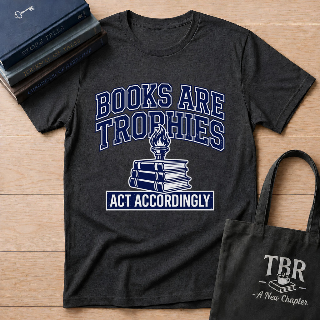 Books Are Trophies Act Accordingly T-Shirt