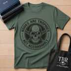 Books Are Trophies Act Accordingly - Skull Coin T-Shirt