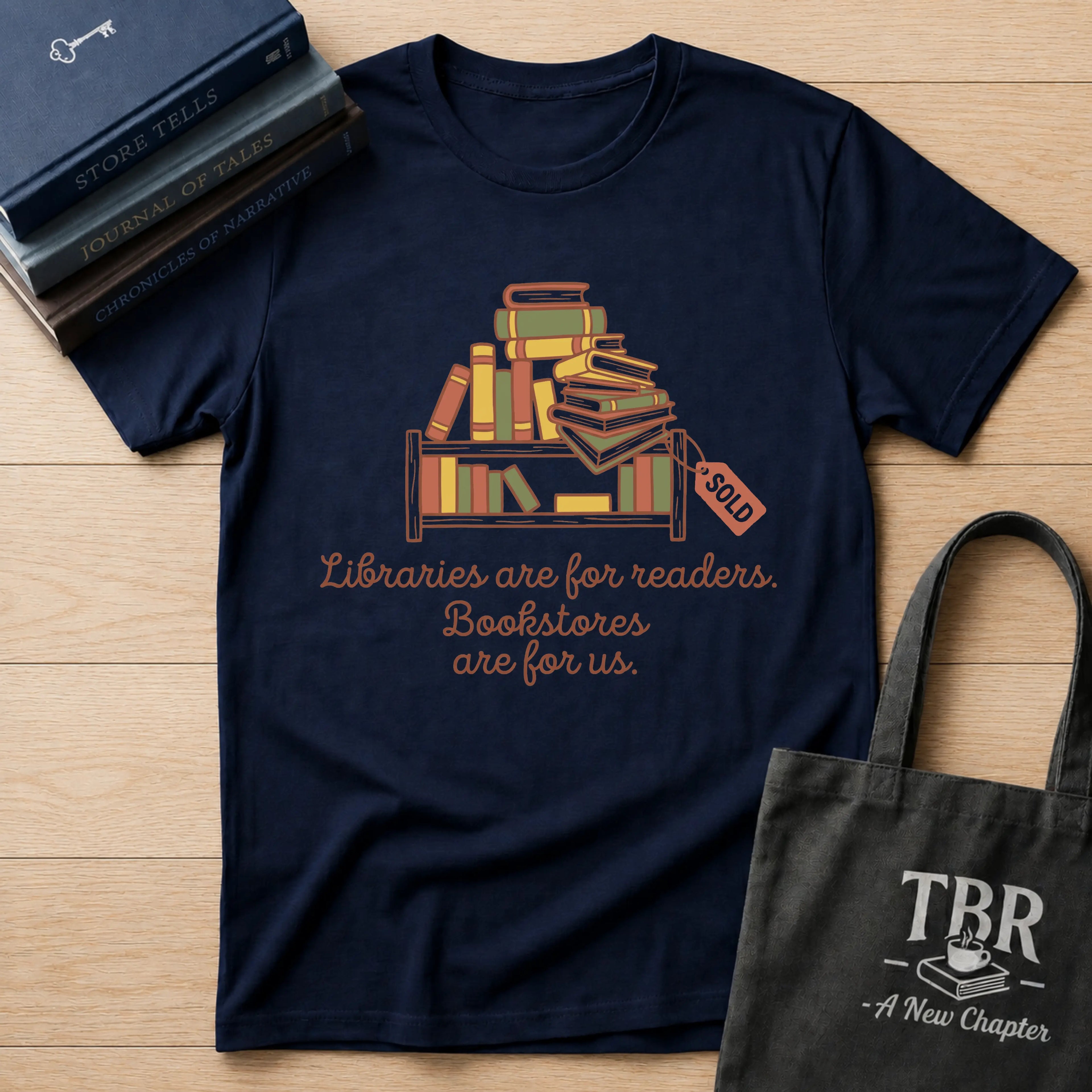 Libraries Are For Readers Bookstores Are For Us T-Shirt