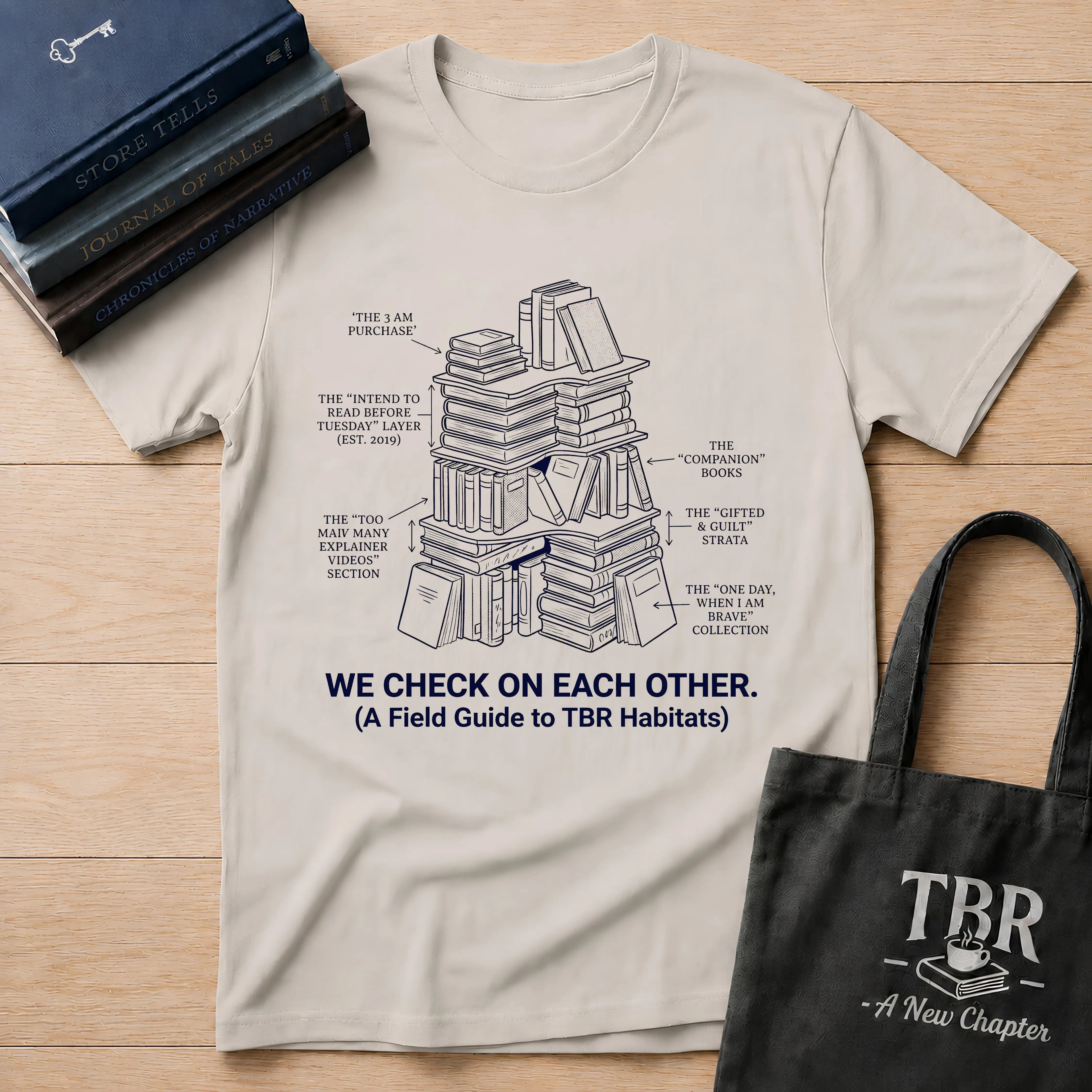 We Check On Each Other Field Guide T-Shirt