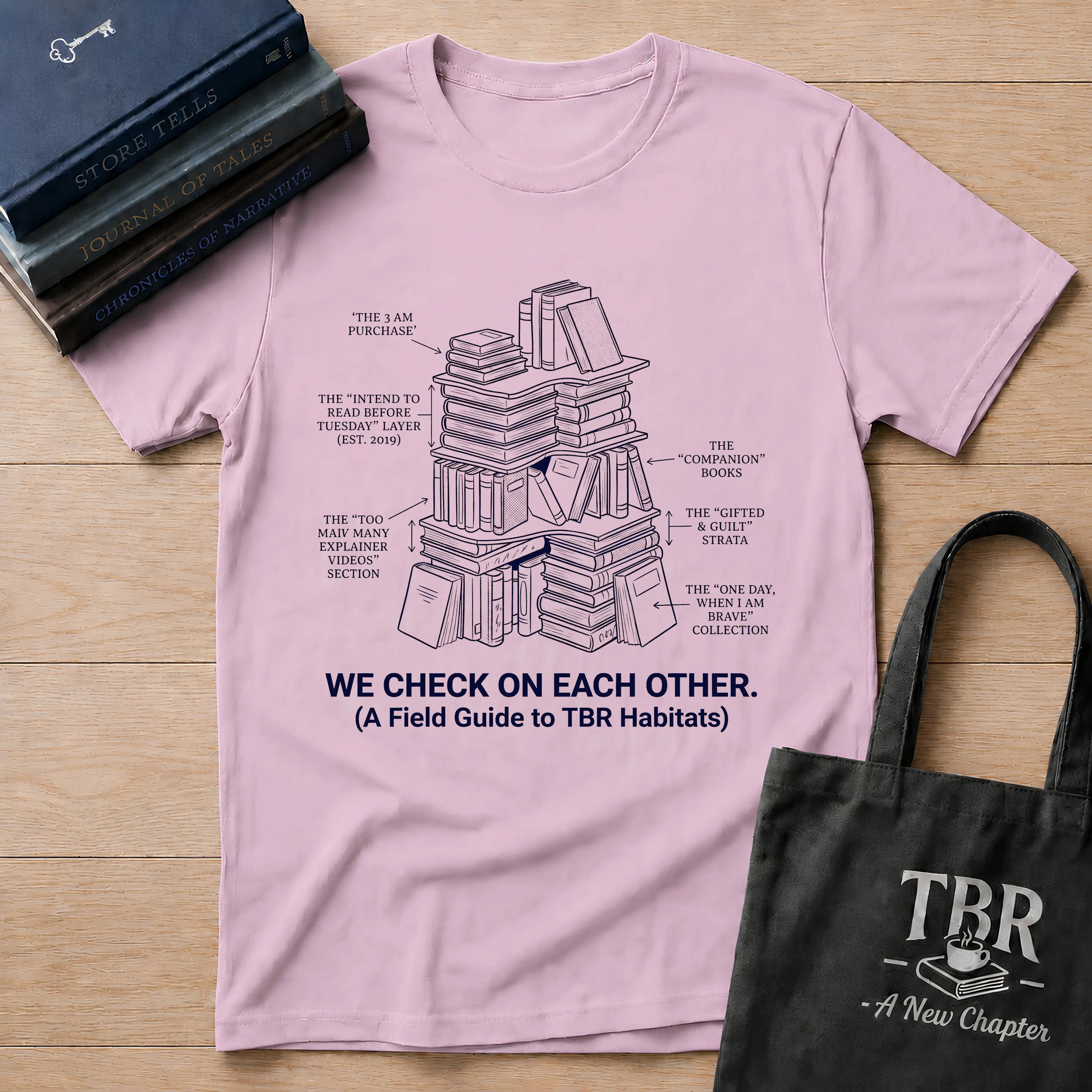 We Check On Each Other Field Guide T-Shirt