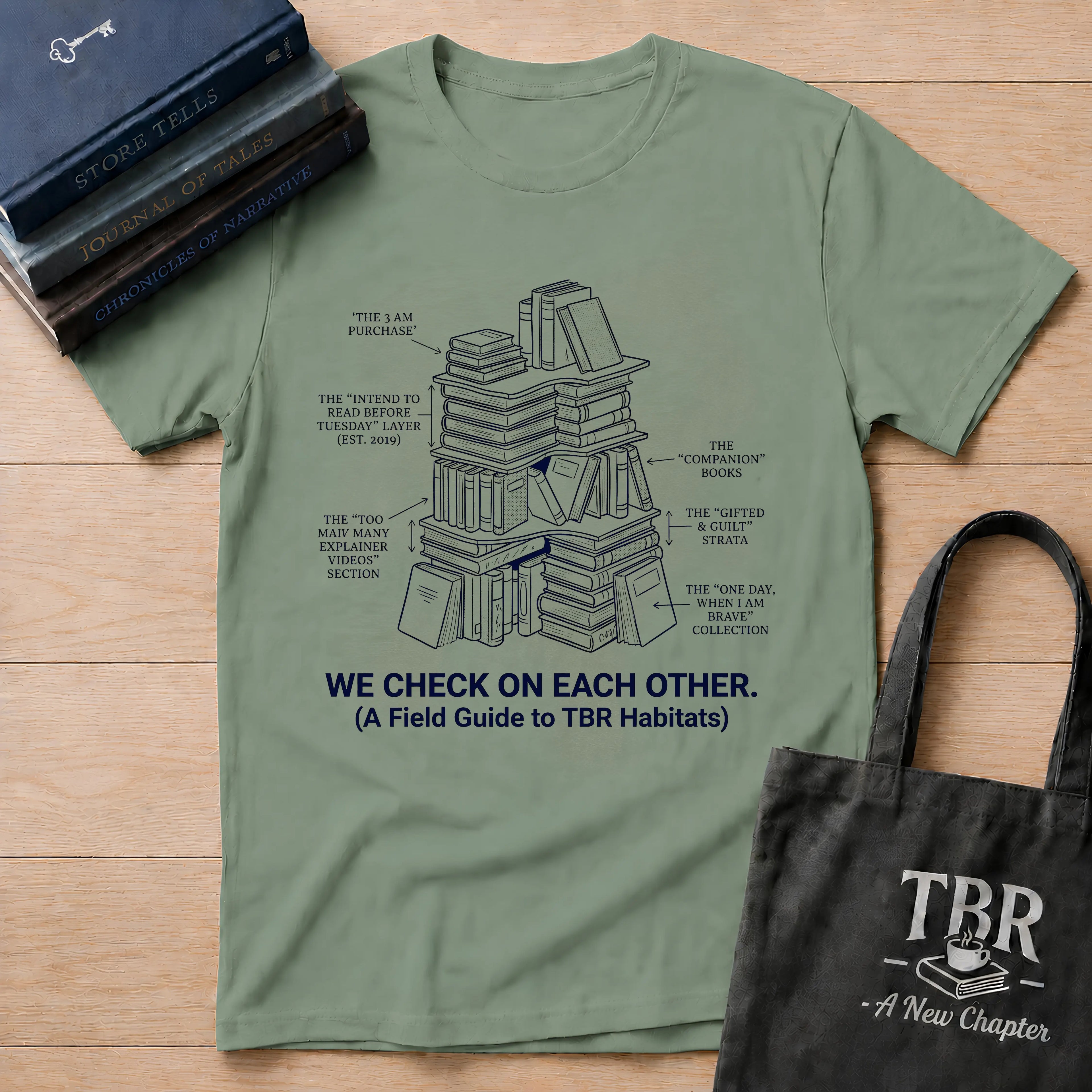 We Check On Each Other Field Guide T-Shirt