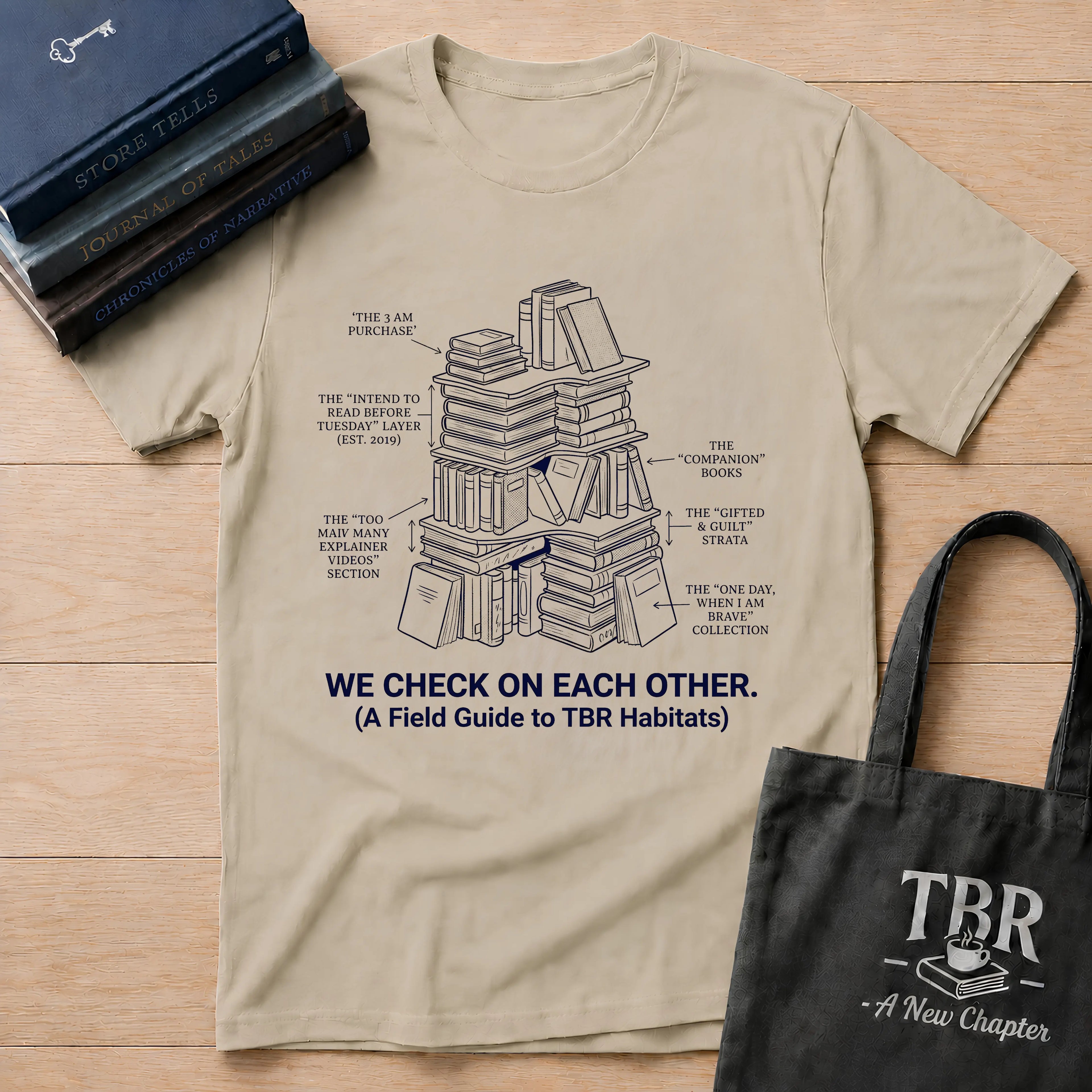 We Check On Each Other Field Guide T-Shirt