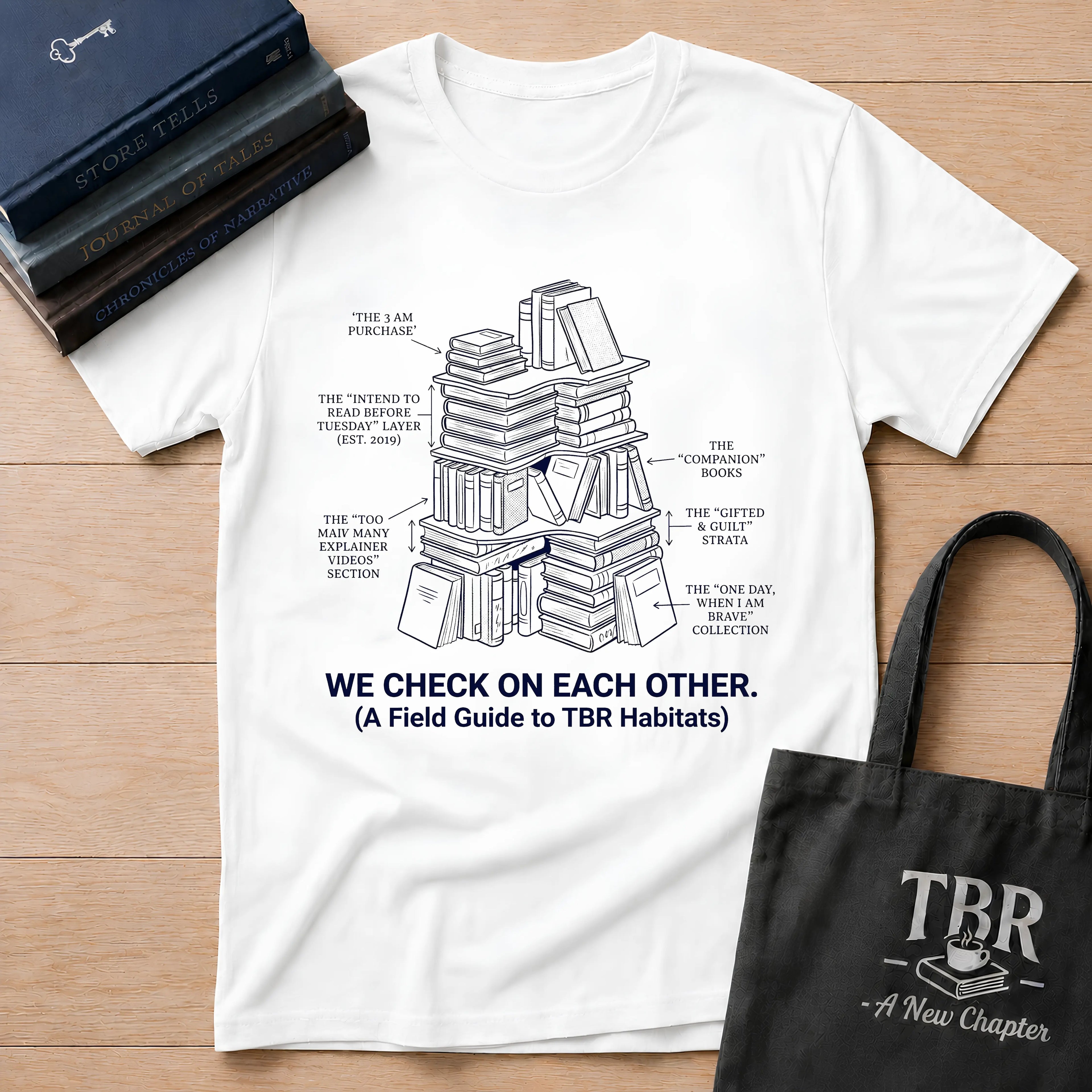 We Check On Each Other Field Guide T-Shirt
