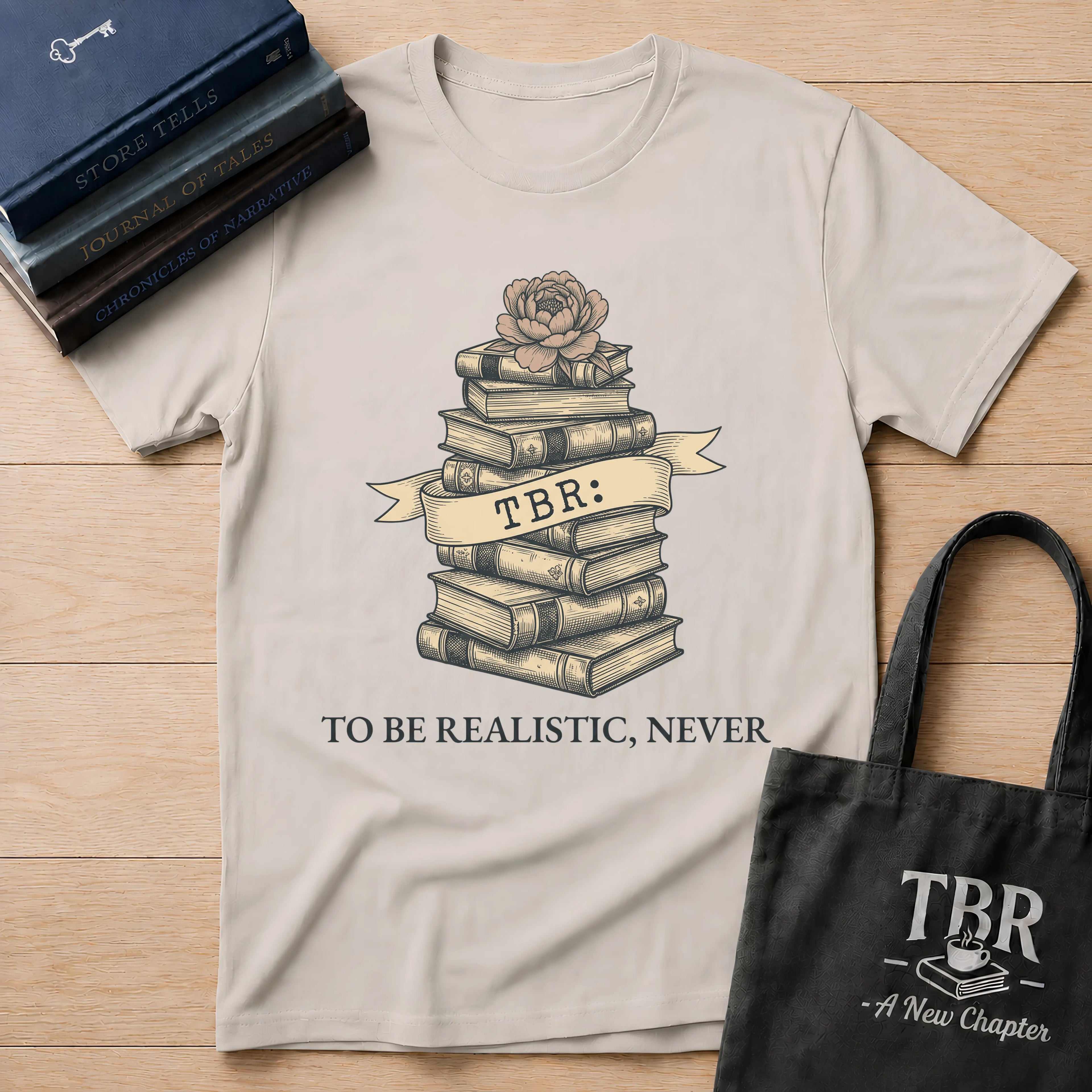 TBR To Be Realistic Never T-Shirt