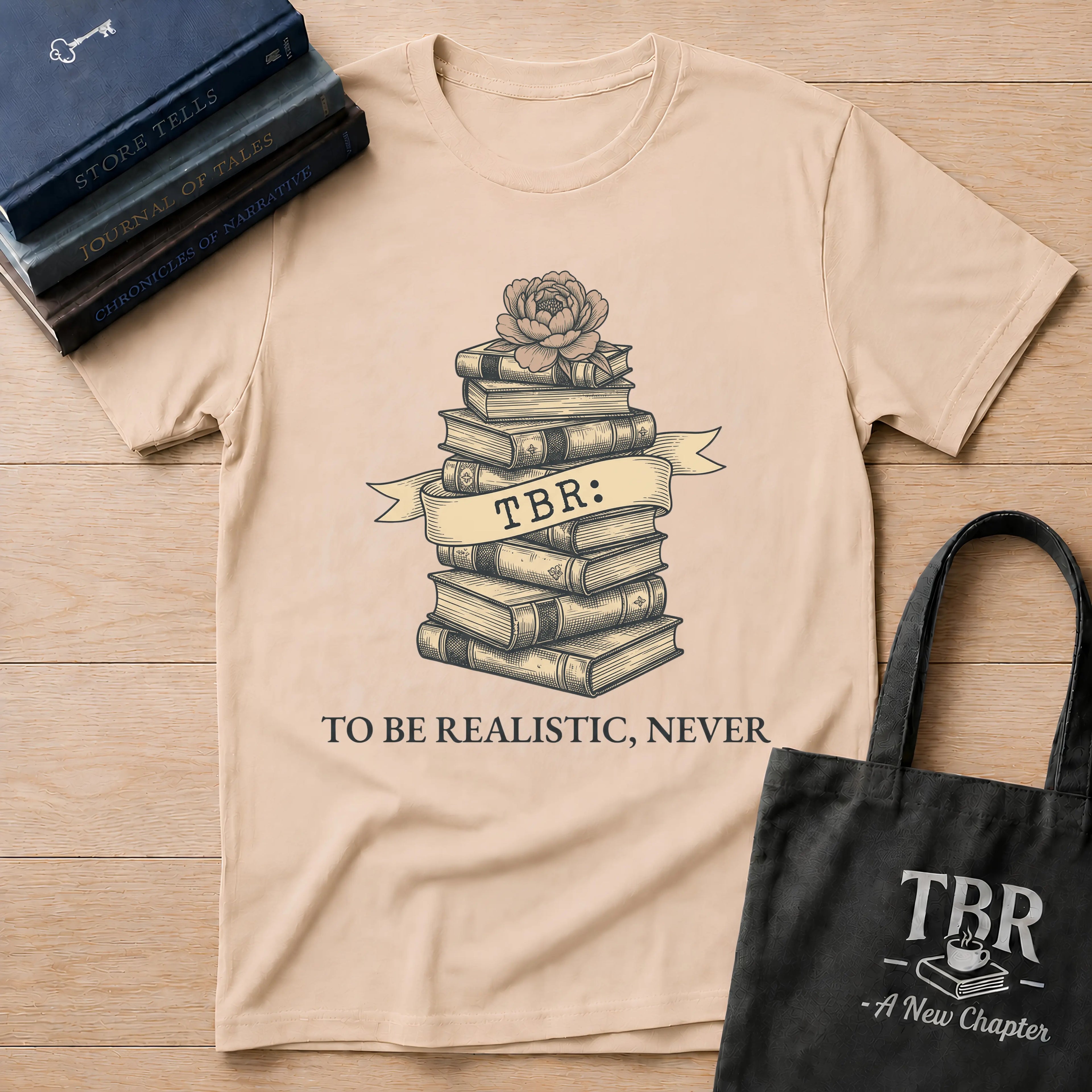 TBR To Be Realistic Never T-Shirt