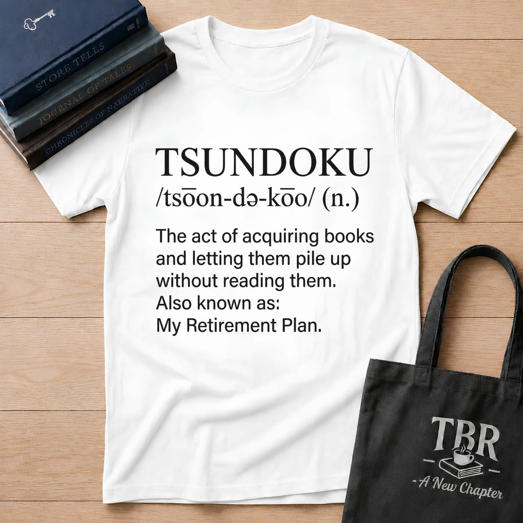 Tsundoku Definition Also My Retirement Plan T-Shirt
