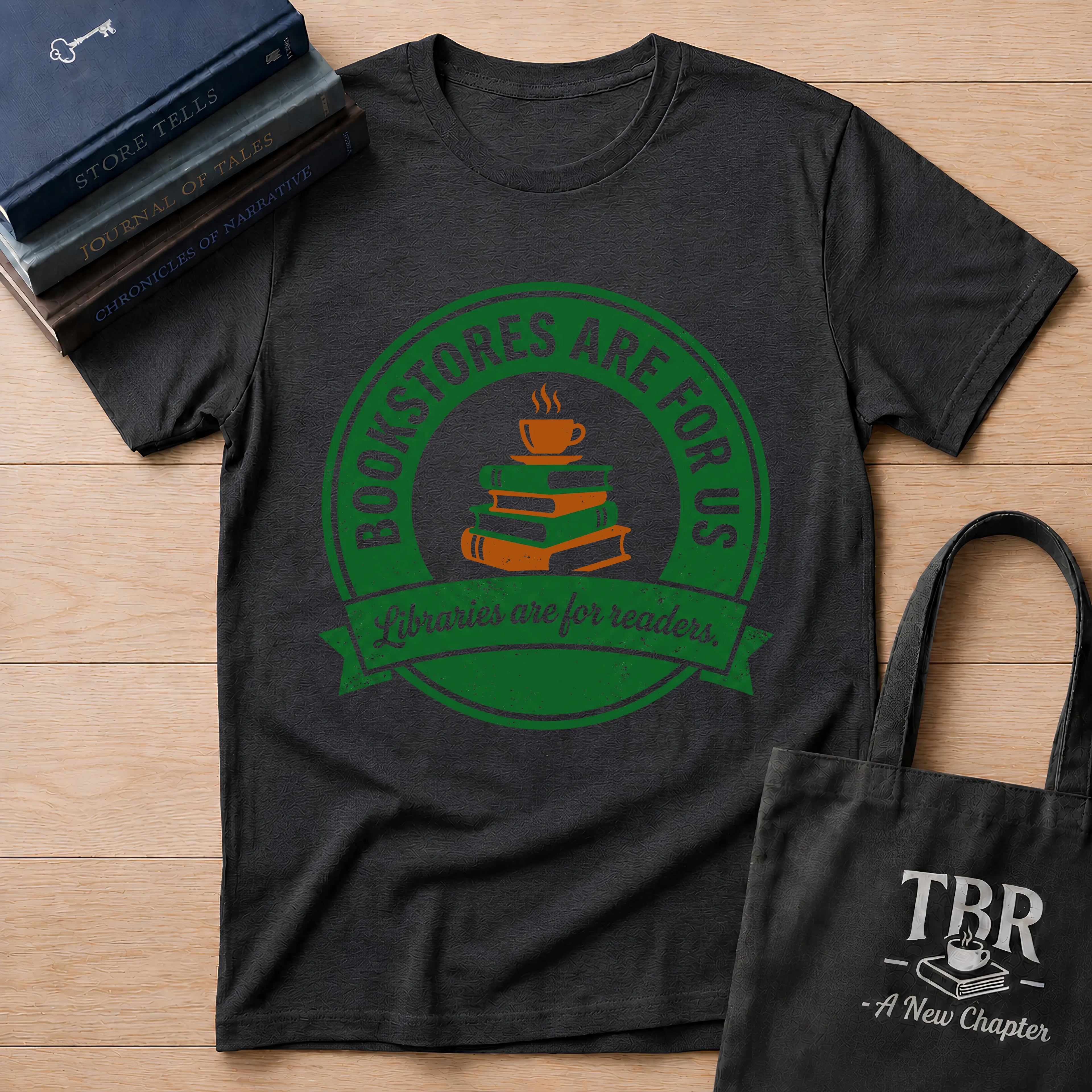 Bookstores Are For Us Libraries Are For Readers T-Shirt