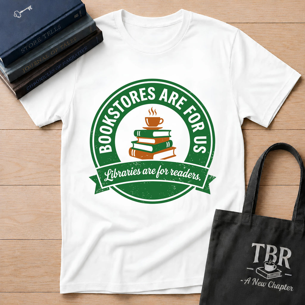 Bookstores Are For Us Libraries Are For Readers T-Shirt