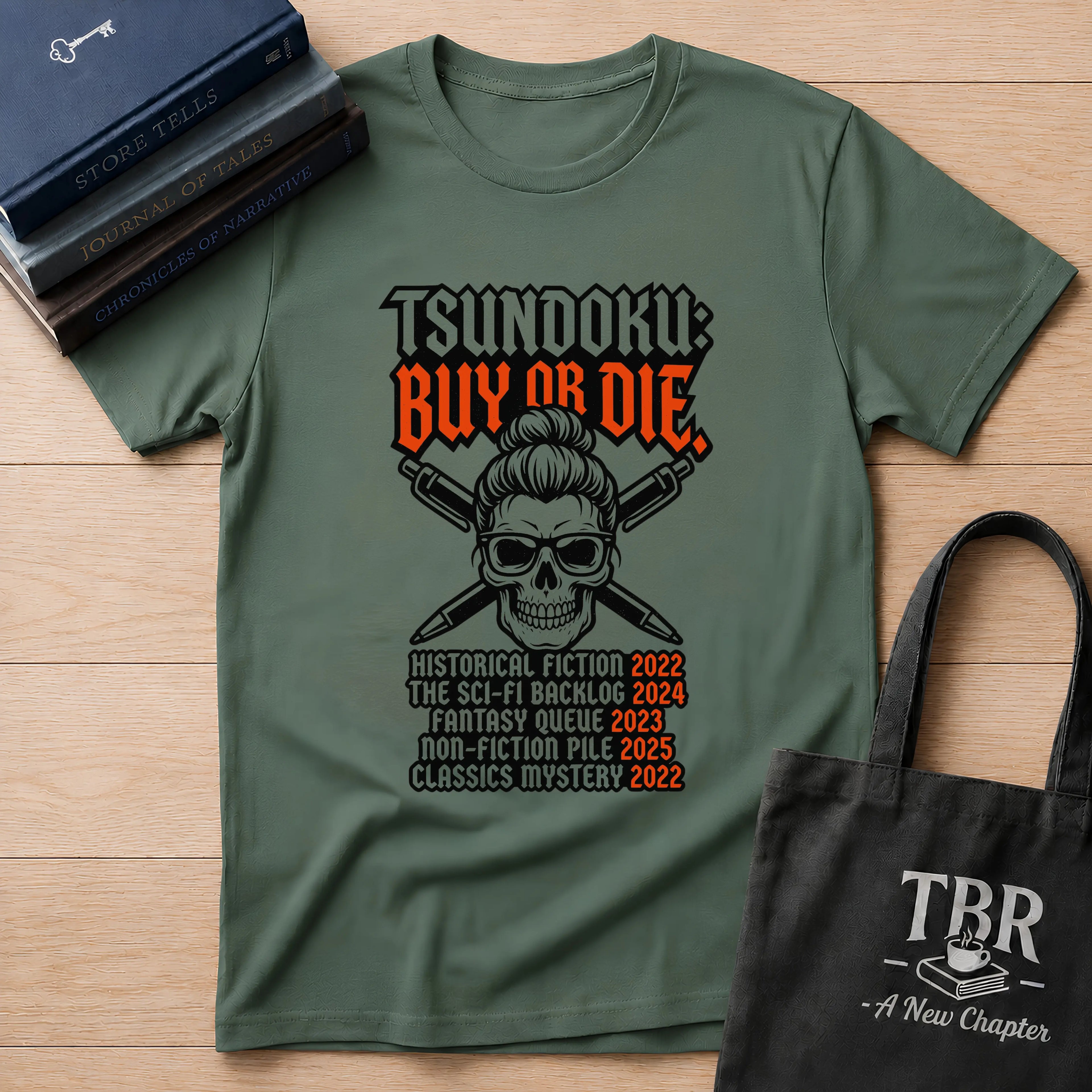 Tsundoku Buy Or Die T-Shirt