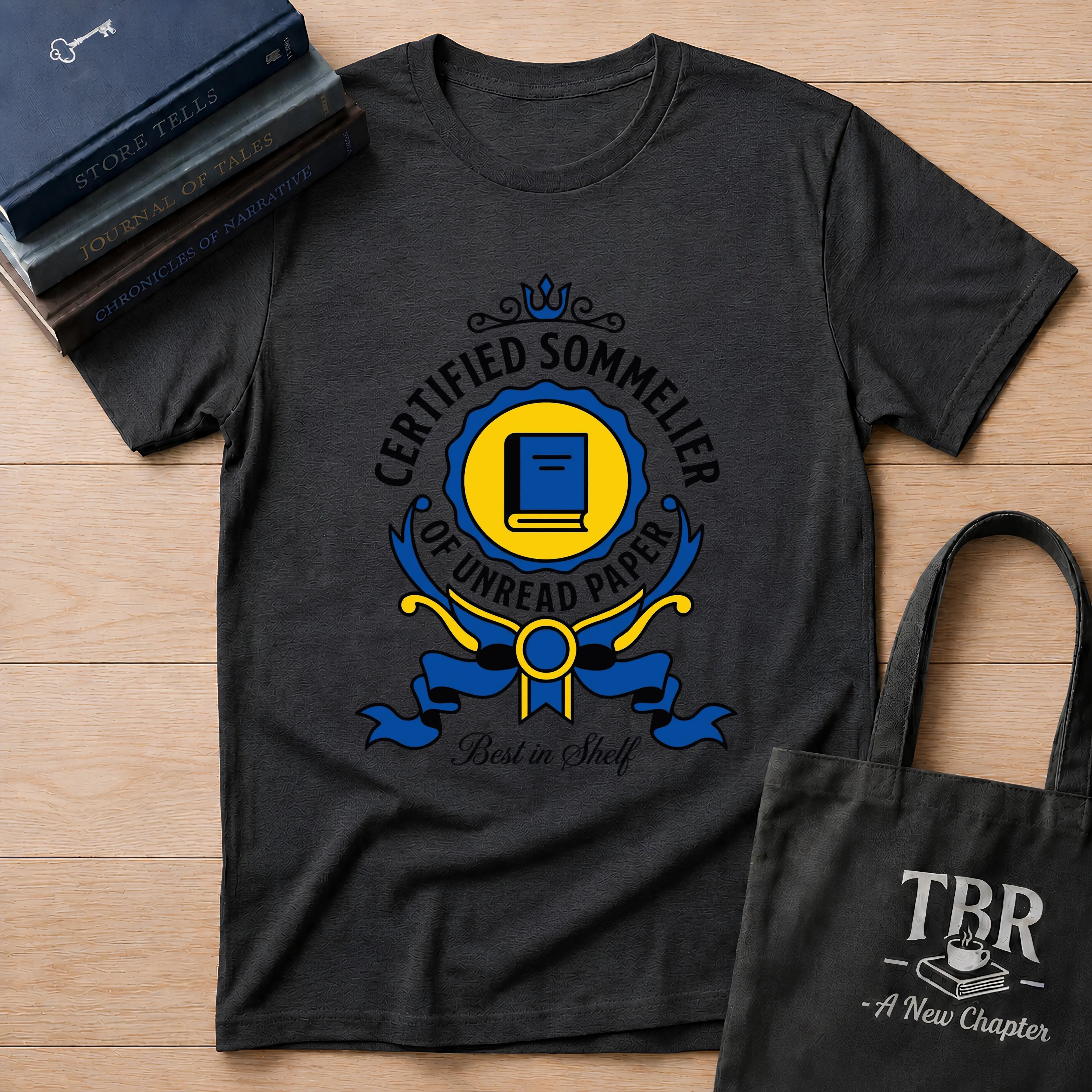 Certified Sommelier Of Unread Paper T-Shirt