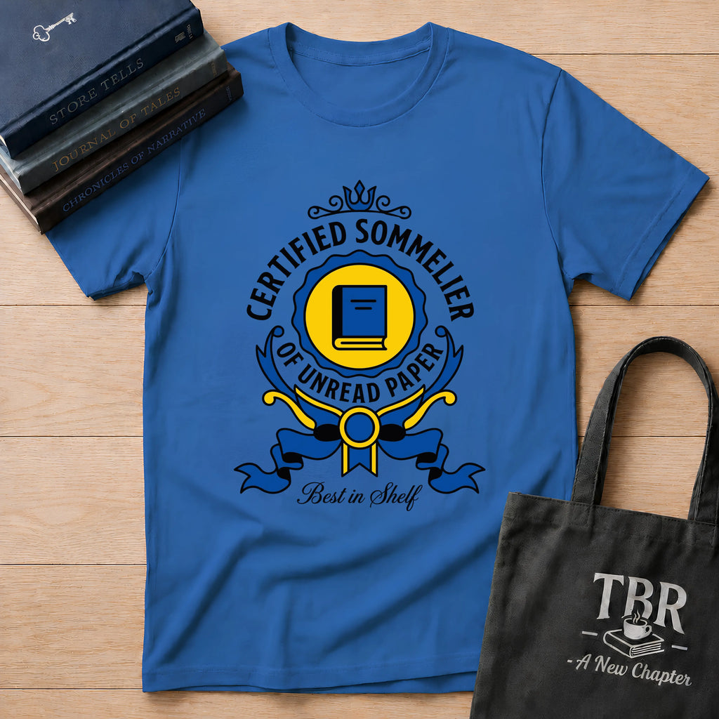 Certified Sommelier Of Unread Paper T-Shirt