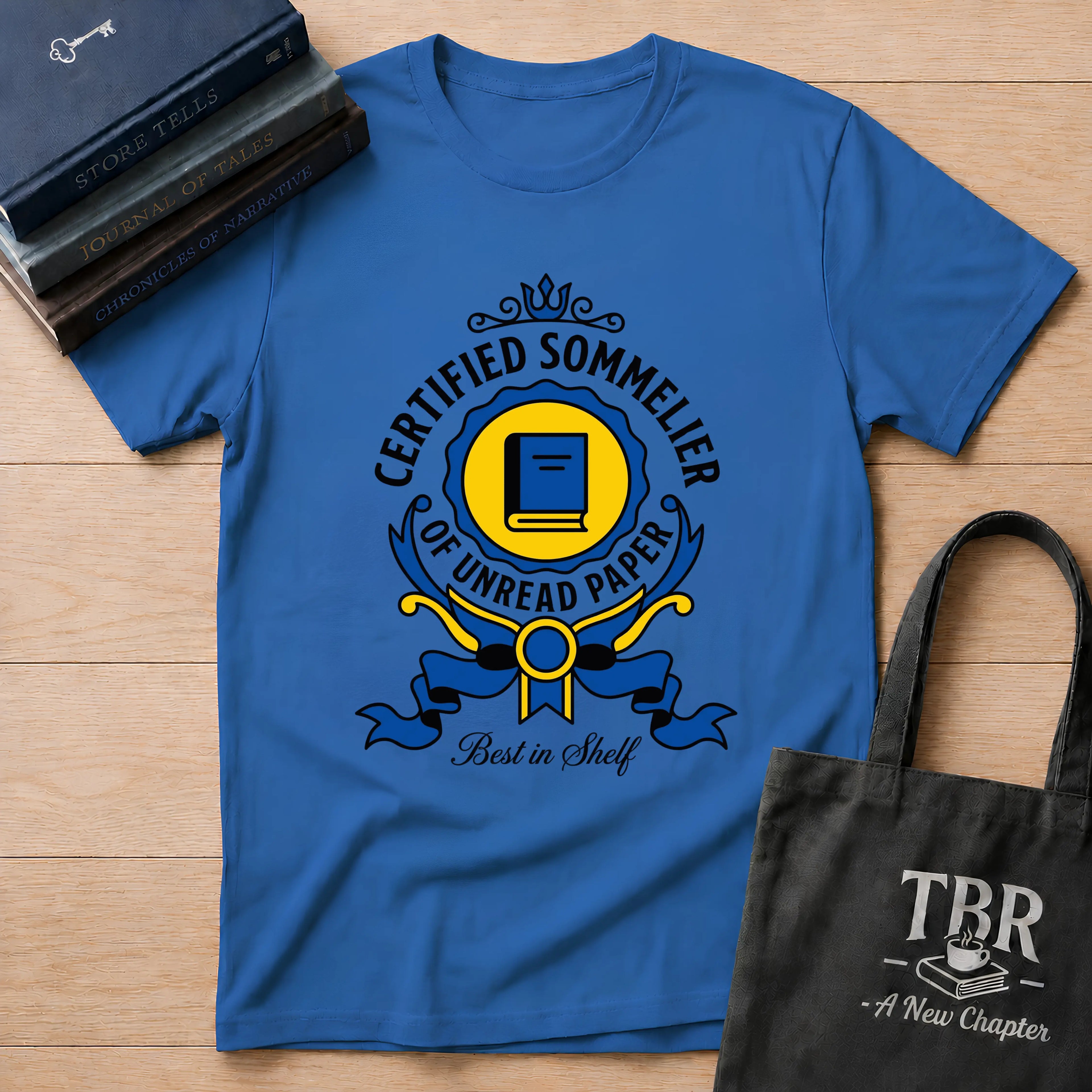 Certified Sommelier Of Unread Paper T-Shirt