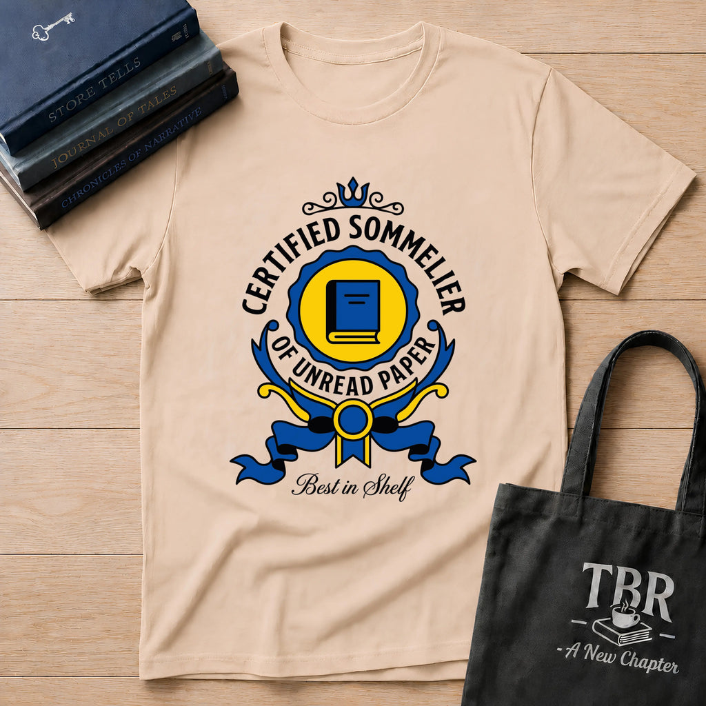 Certified Sommelier Of Unread Paper T-Shirt